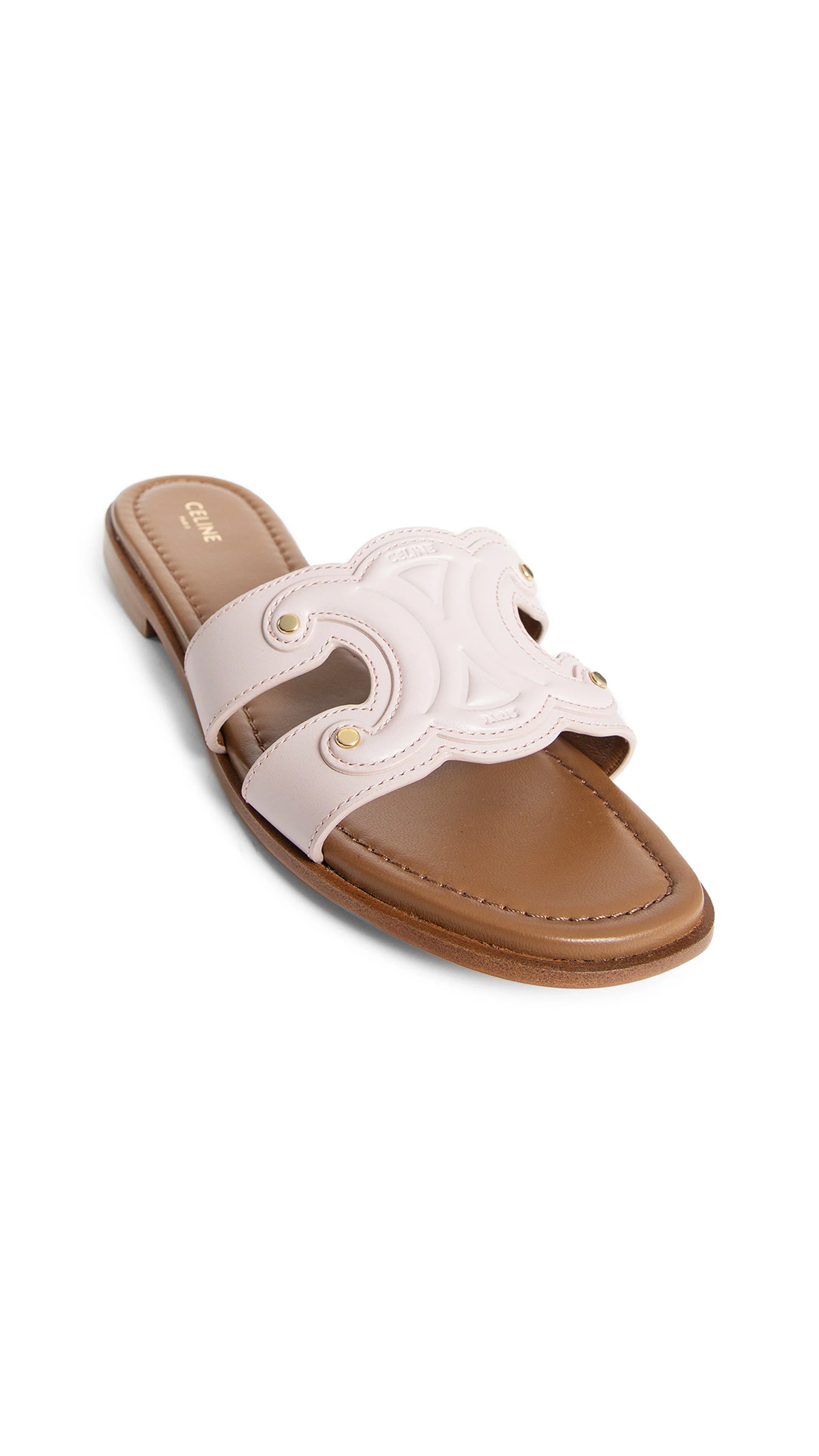 Marina Mule in Calfskin - Bleached Pink