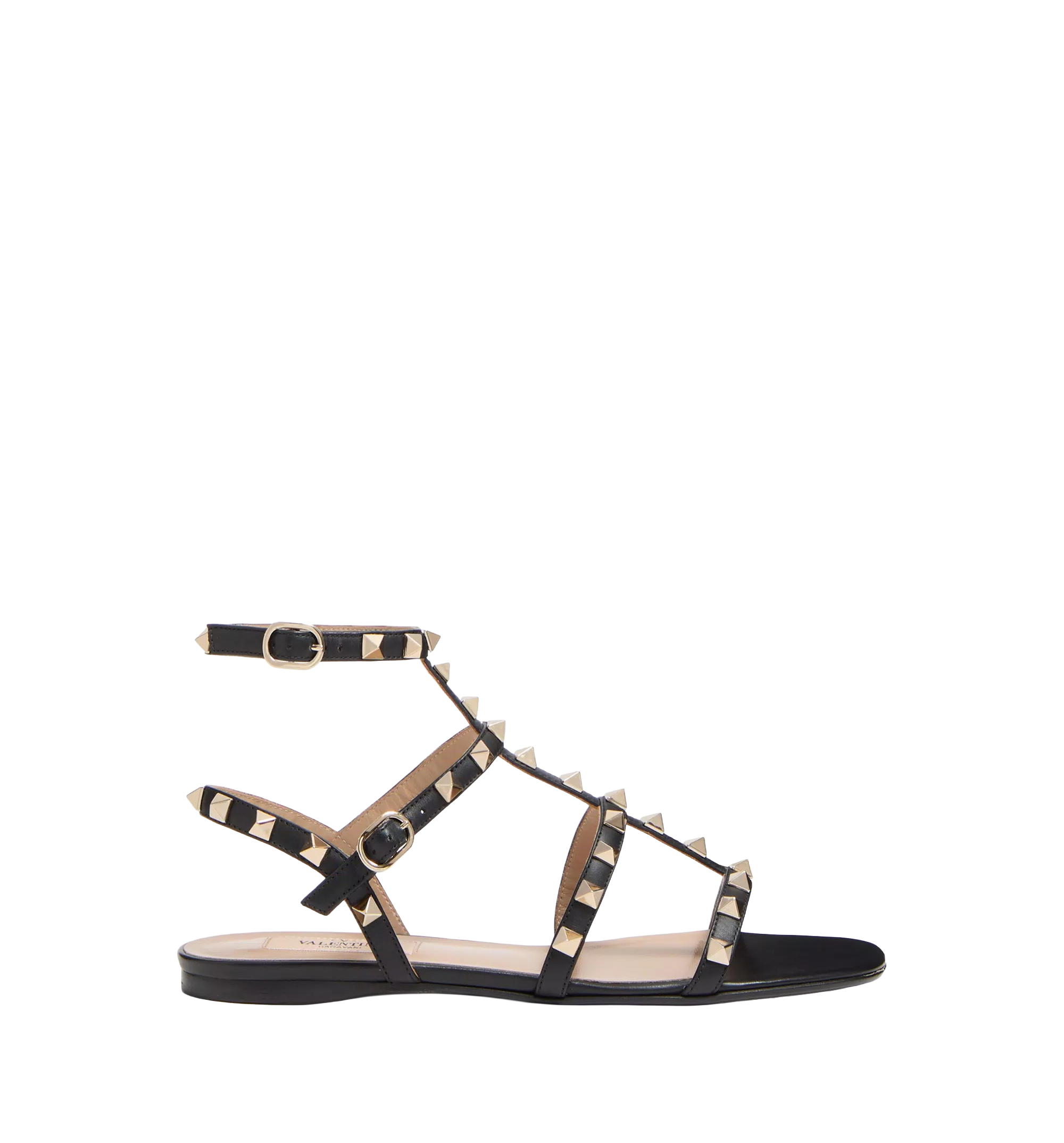 Rockstud Open Toe Flat Sandals