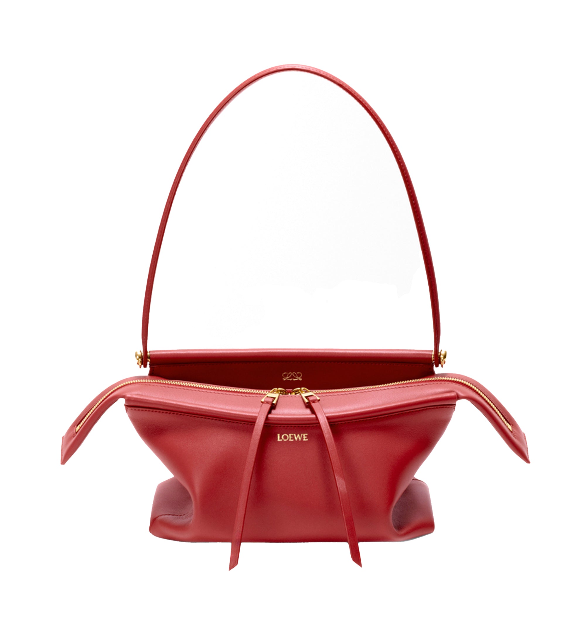 Small Whisker bag in glazed calfskin