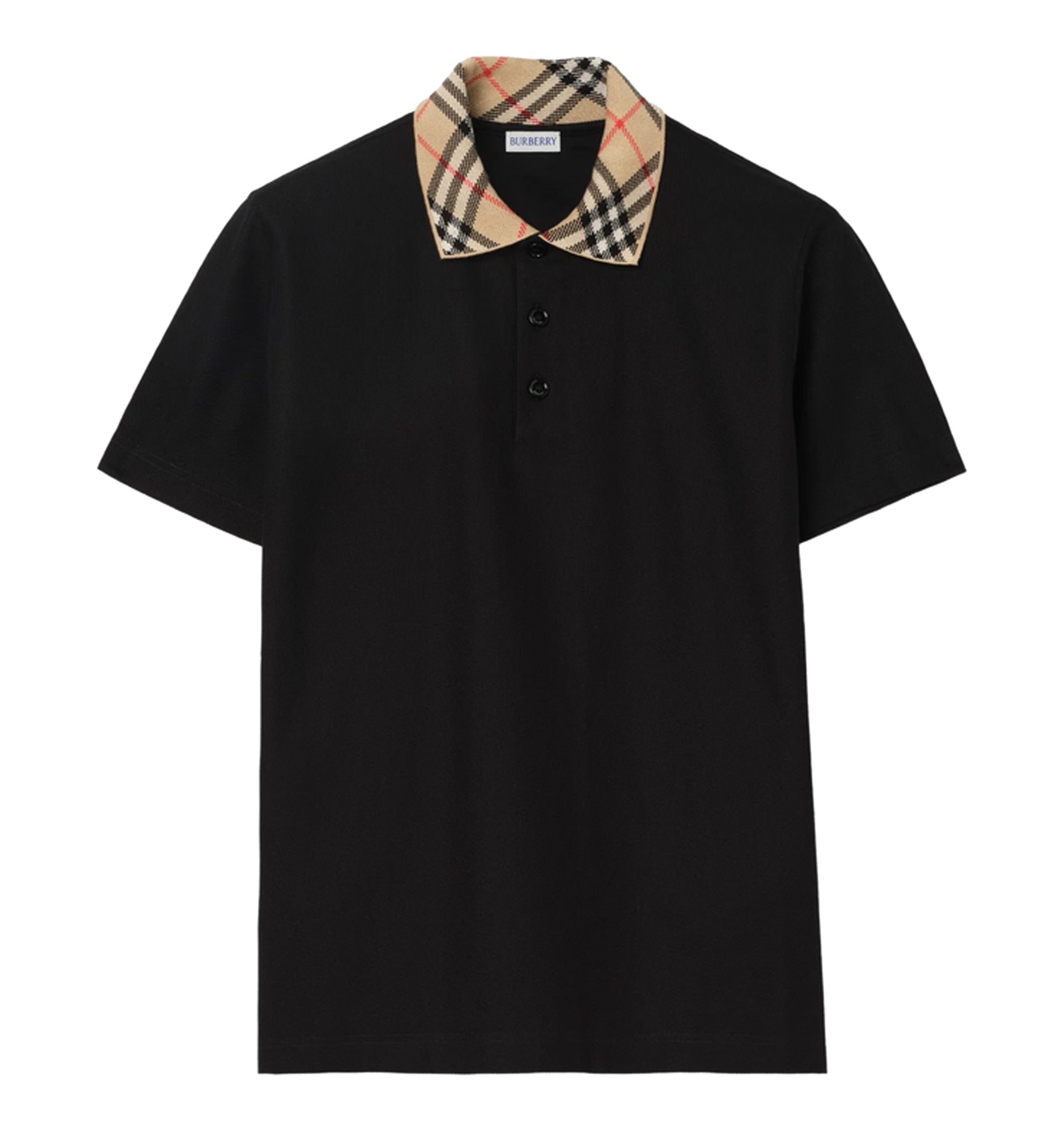 Evan Check-Collared Polo Shirt