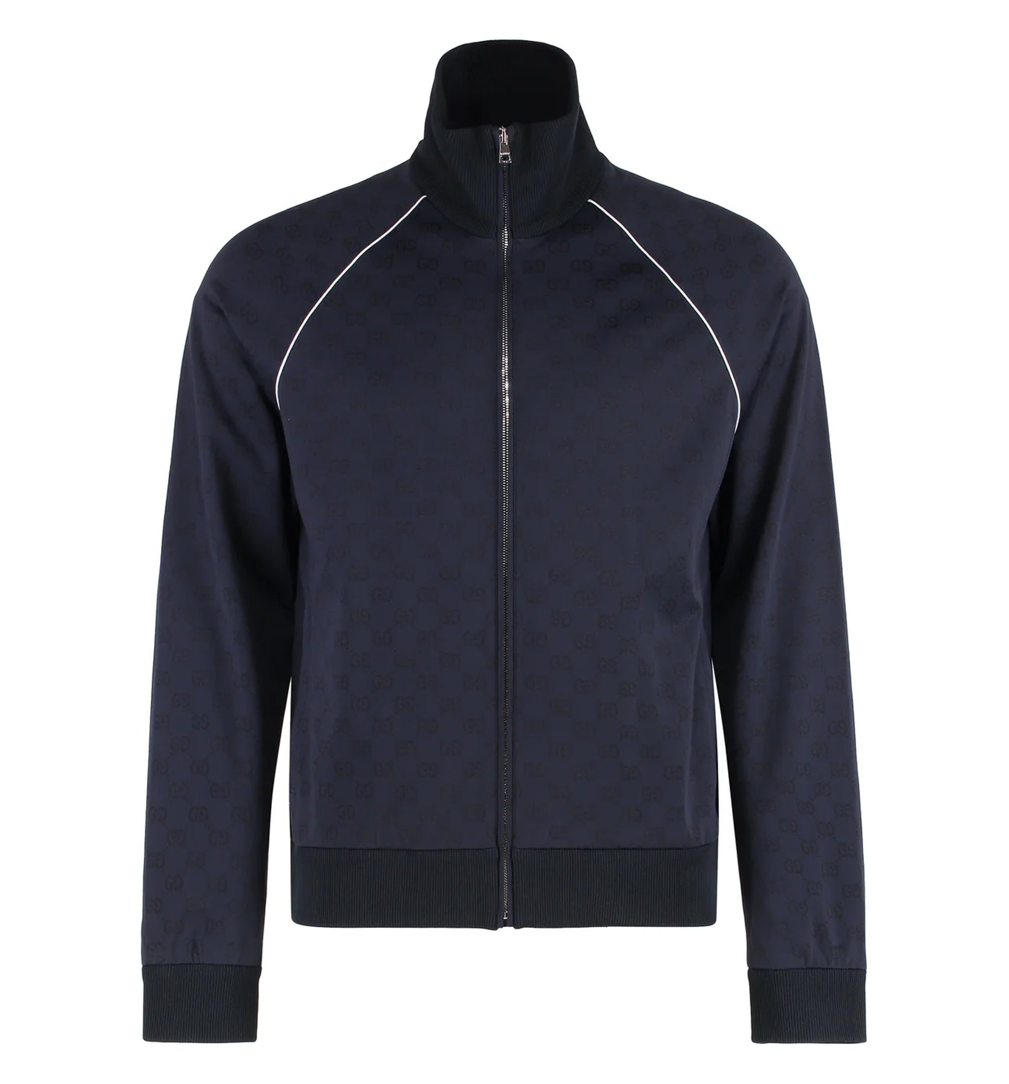 GG Nylon And Jersey Zip Jacket