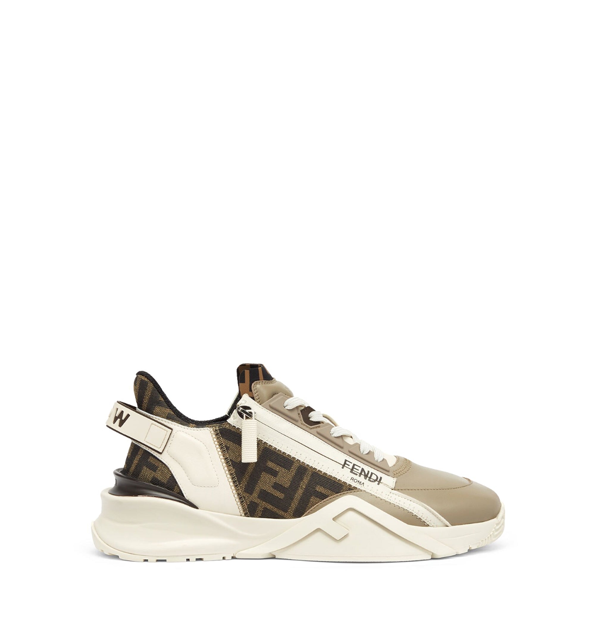 Fendi Flow Leather Sneakers