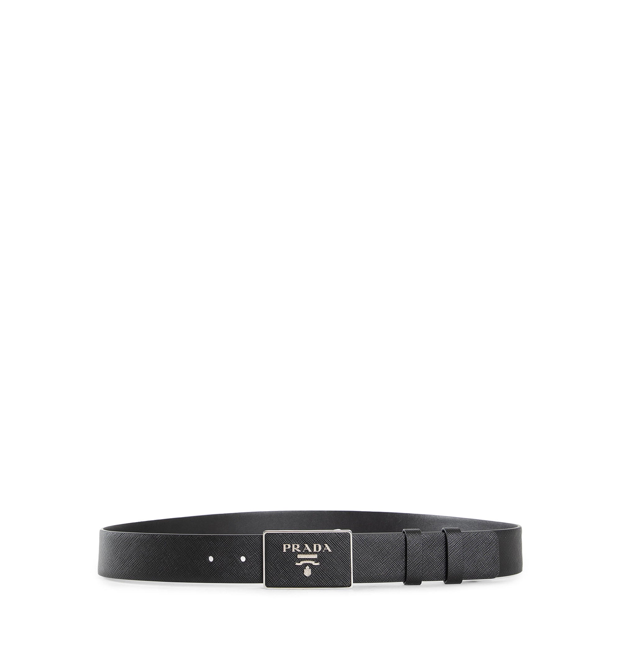 Saffiano Leather Belt - Black