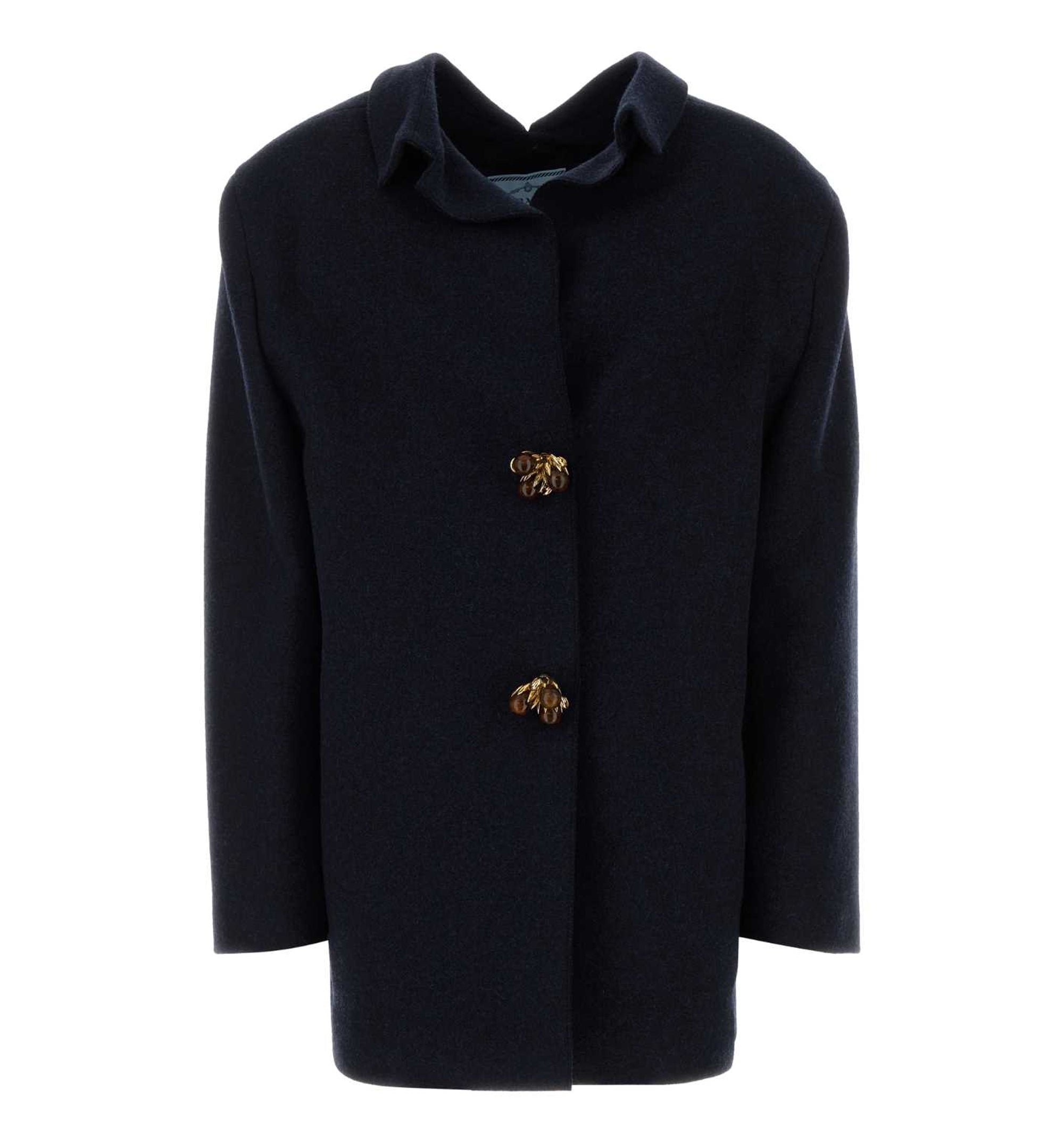 Shetland Wool Jacket With Jewel Buttons