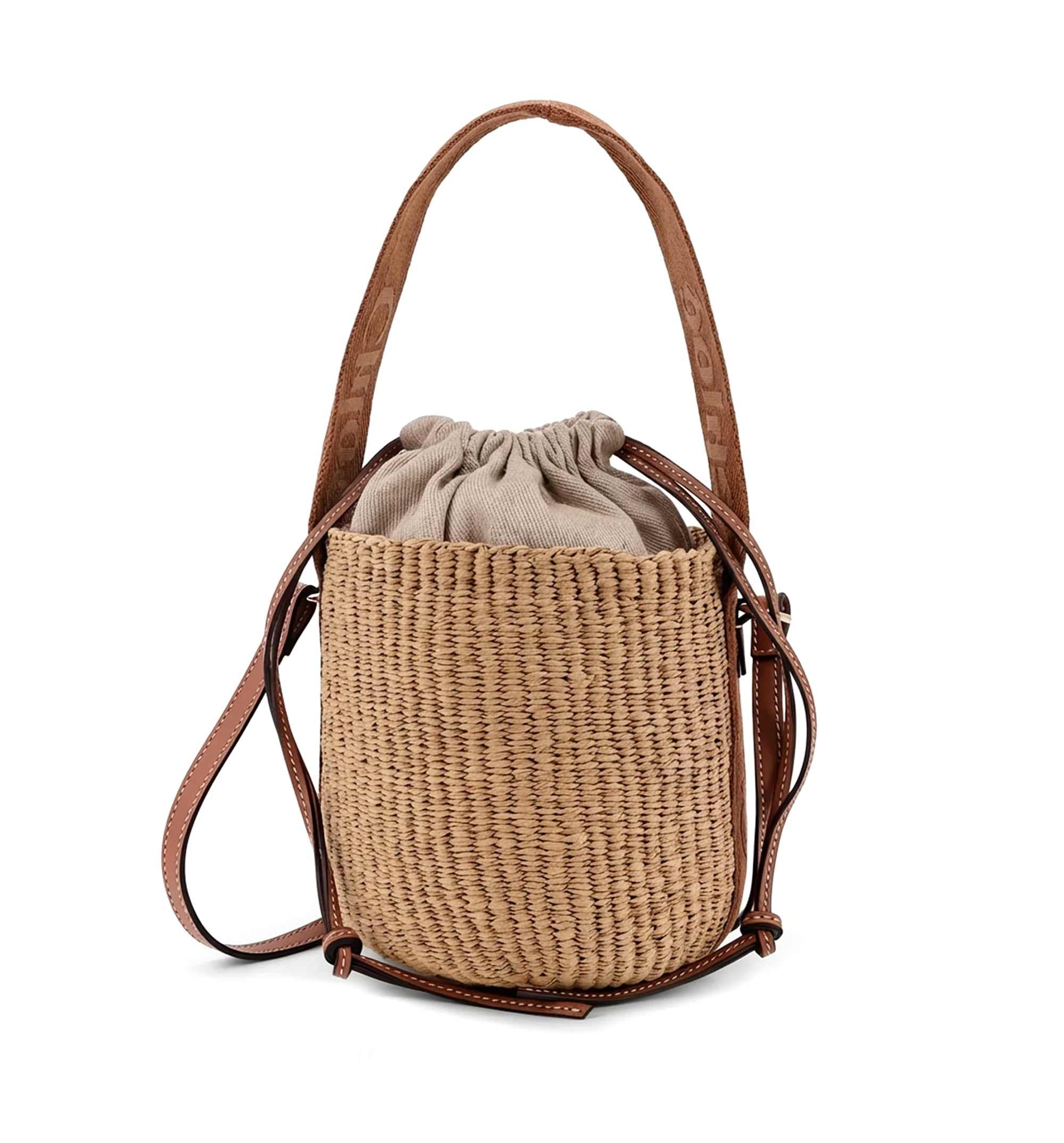 Small Woody Basket in Natural Fibers