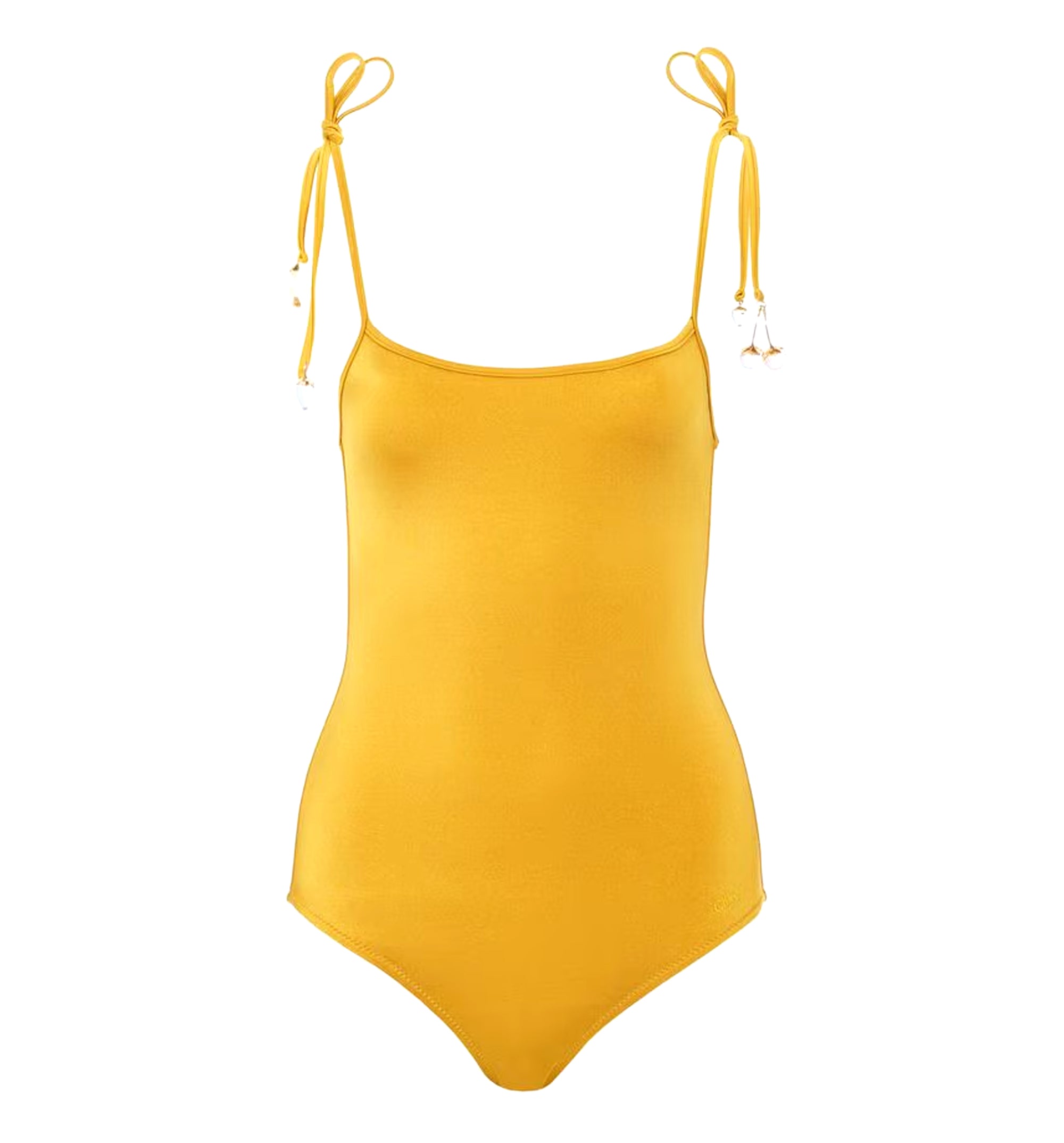 Knotted one-piece swimsuit