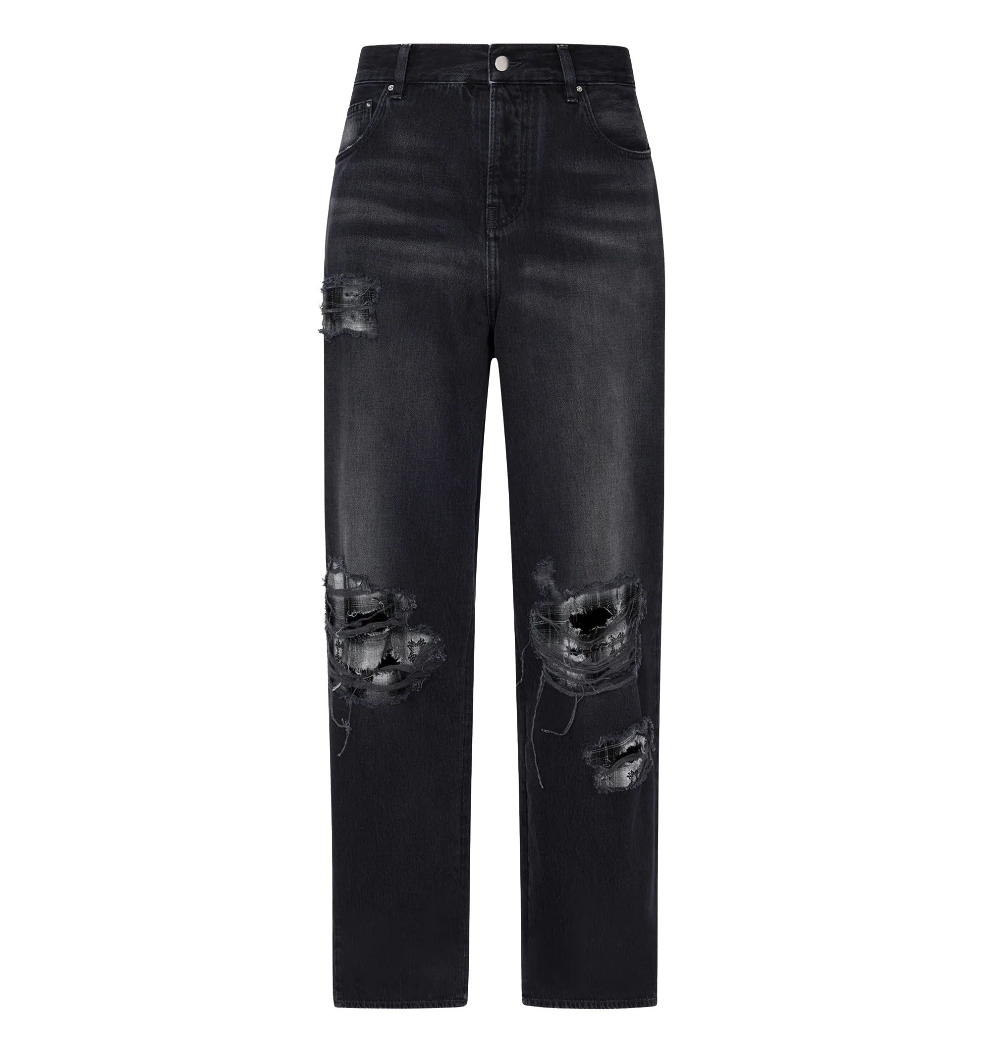 Flannel Repair Baggy Jean