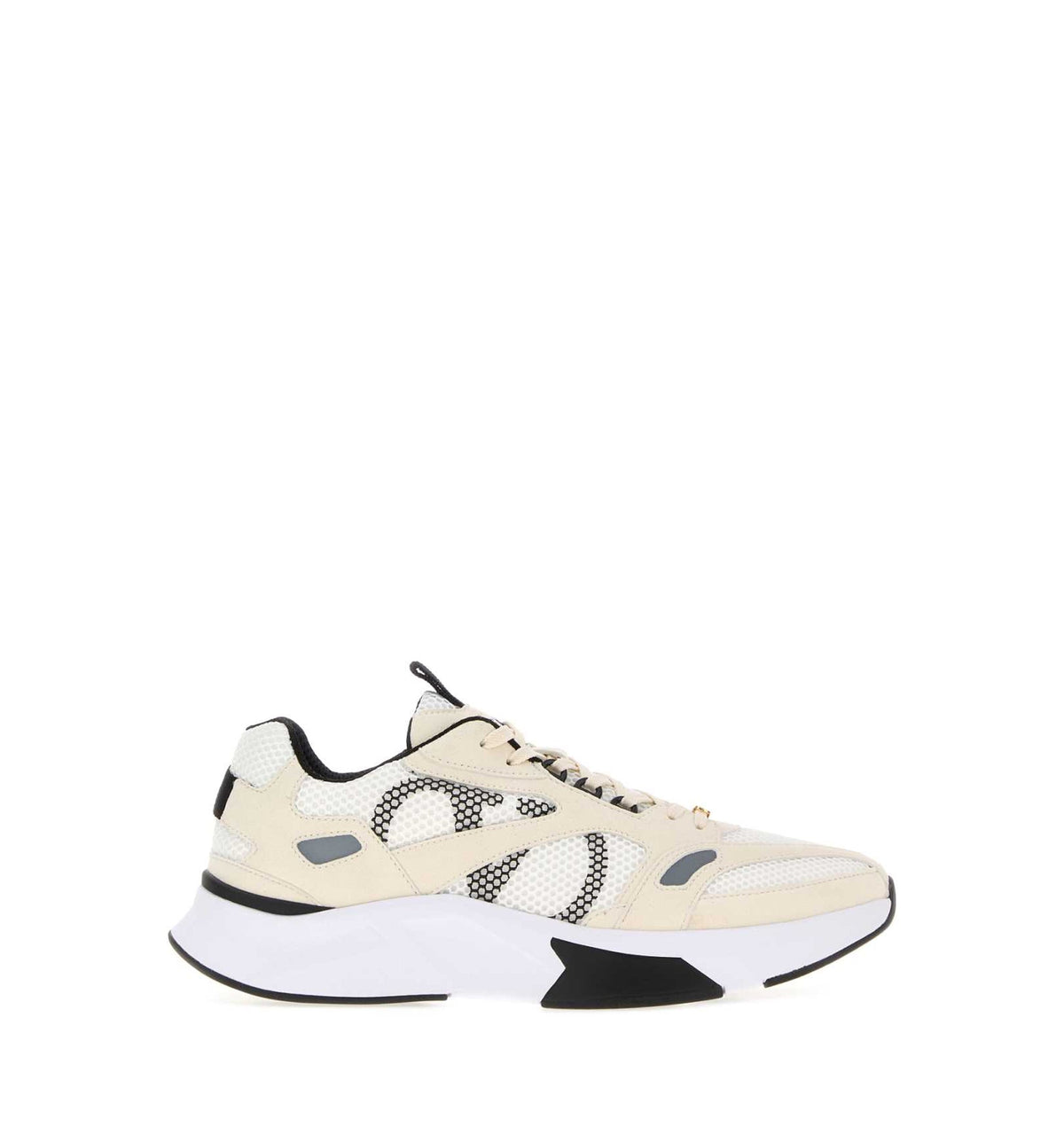 Demivee Trainer In Mesh Fabric With Suede Inserts