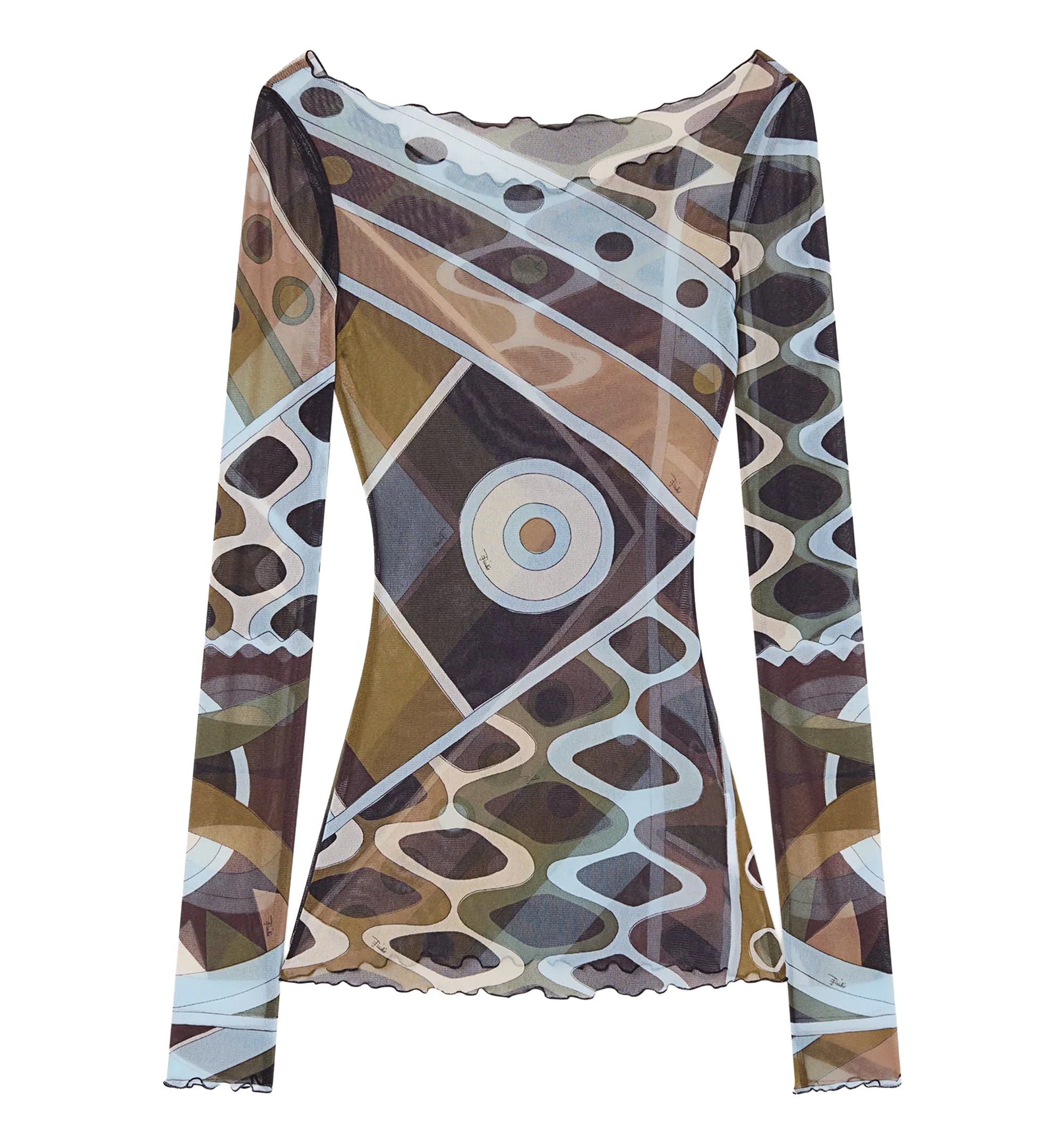 Vivara Print Tulle Top