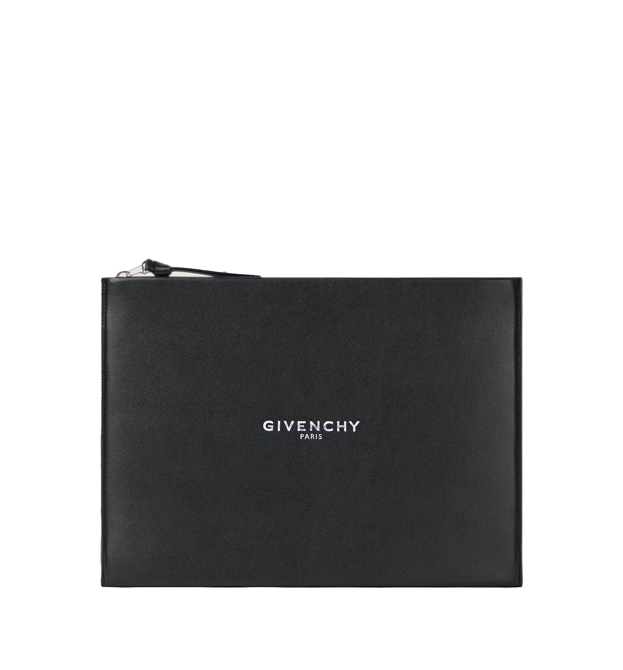 Antigona Stamped Large Pouch In Leather