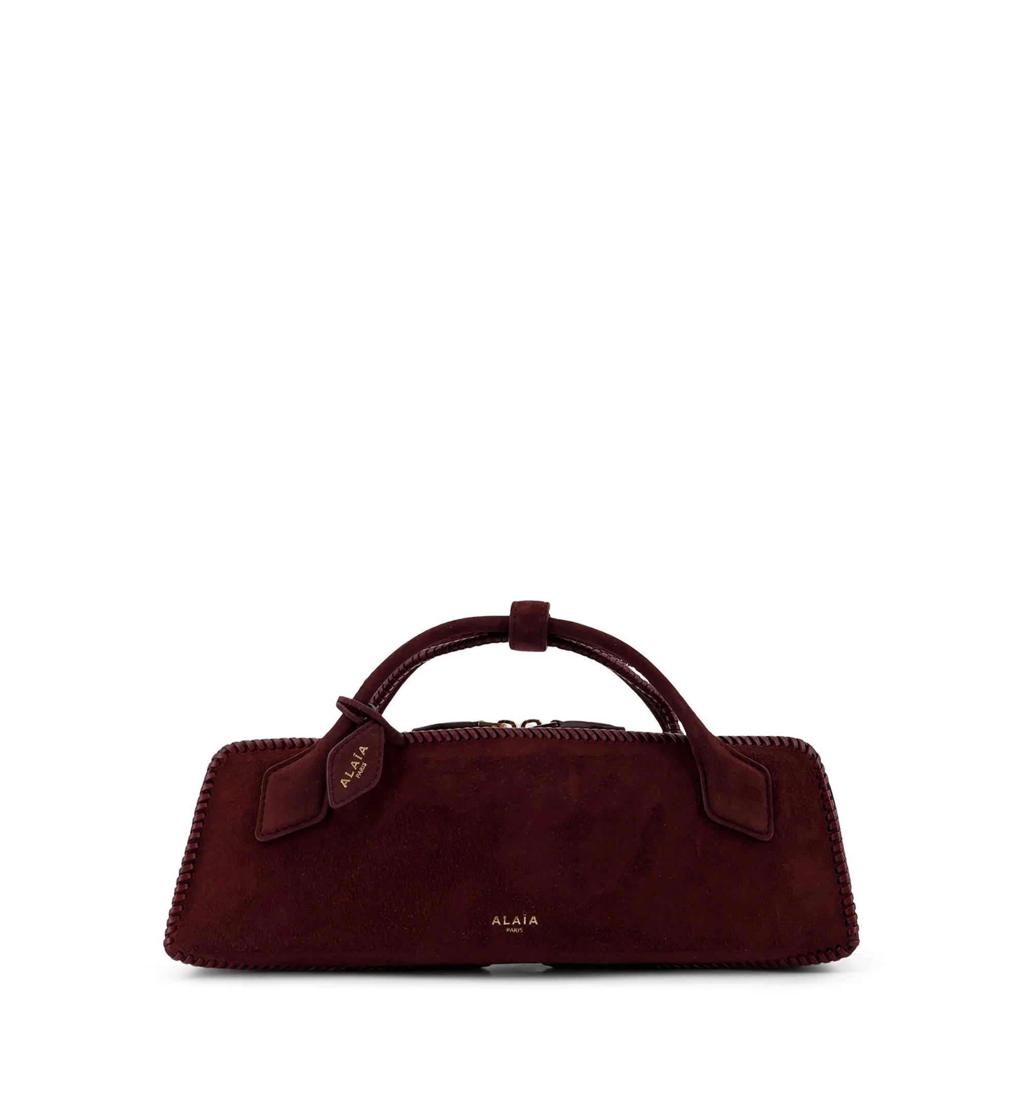 Le Teckel Clutch In Suede Goatskin