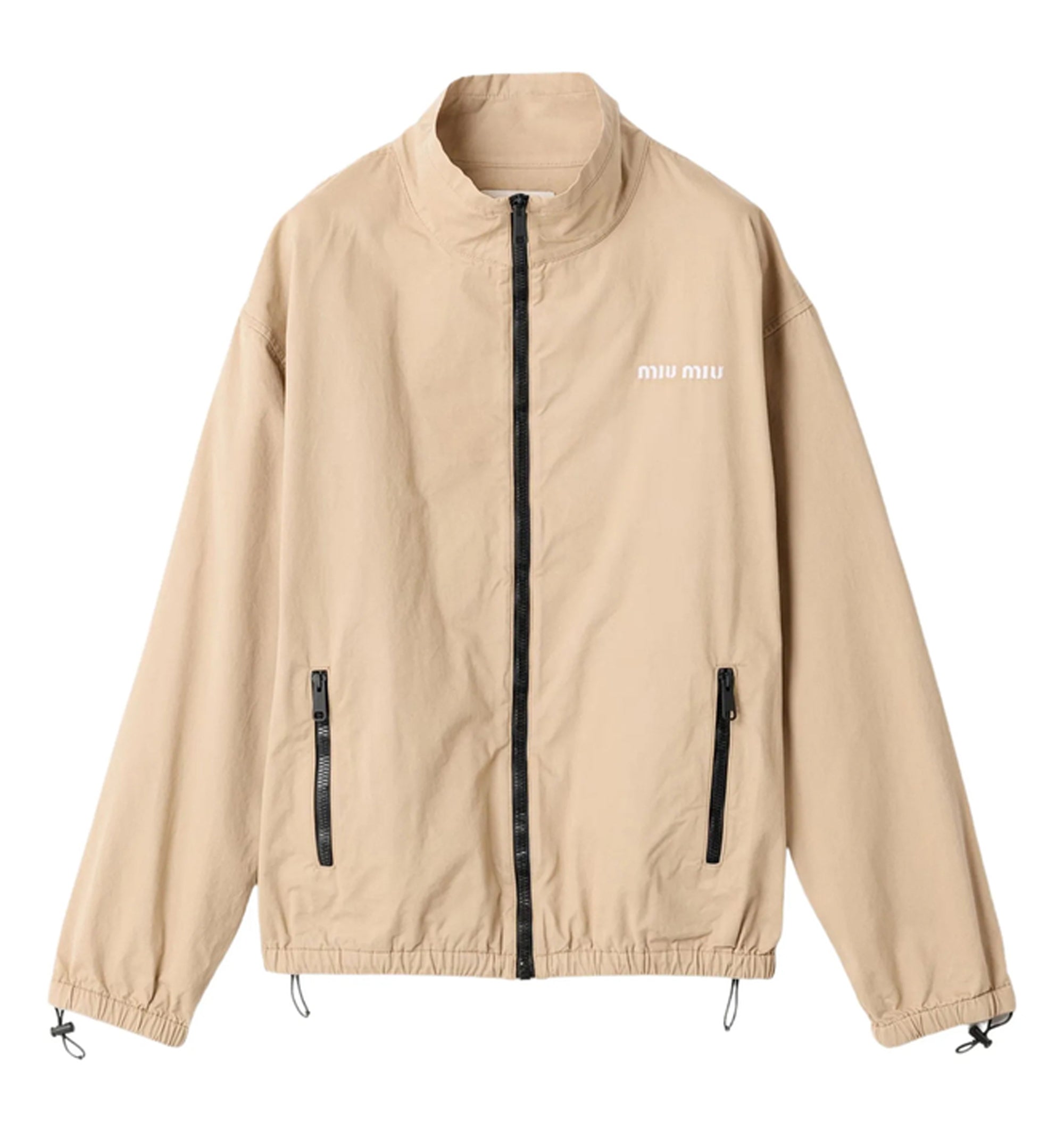 Washed gabardine blouson jacket