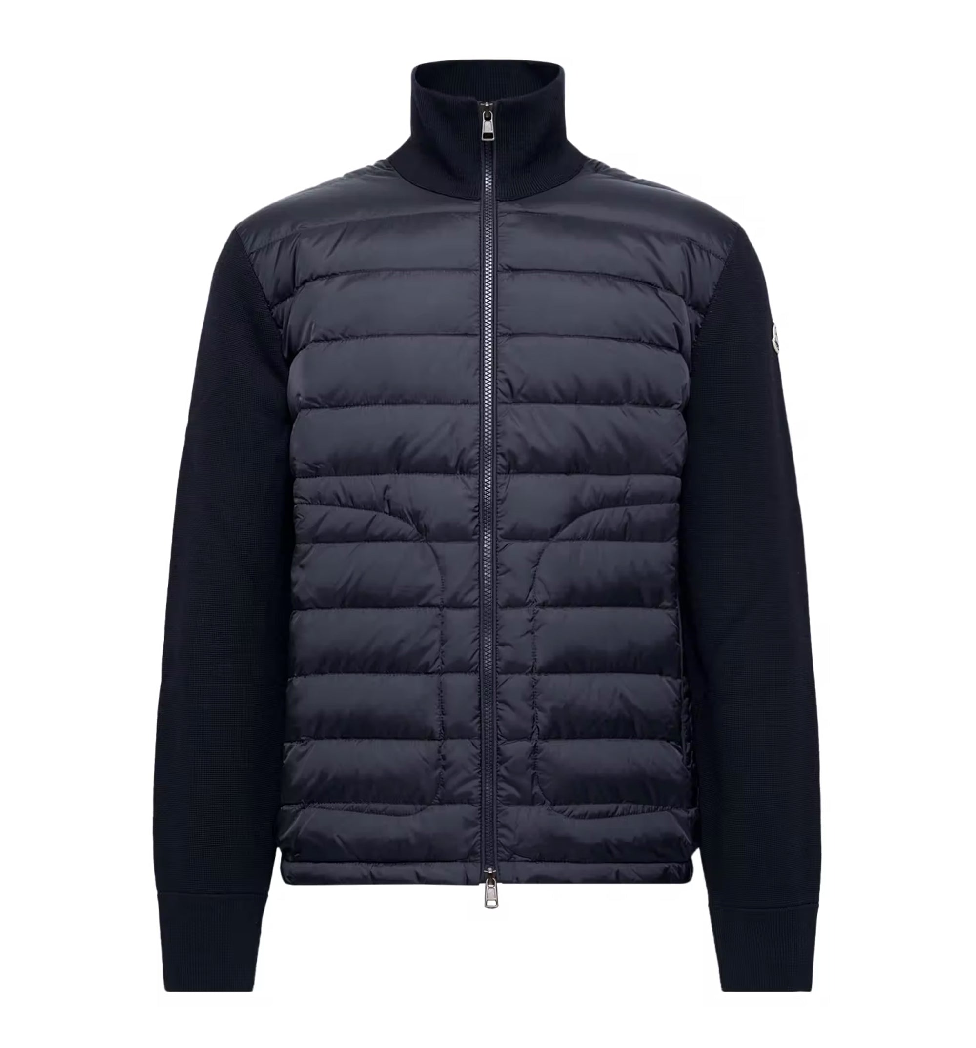 Padded Zip-Up Cardigan