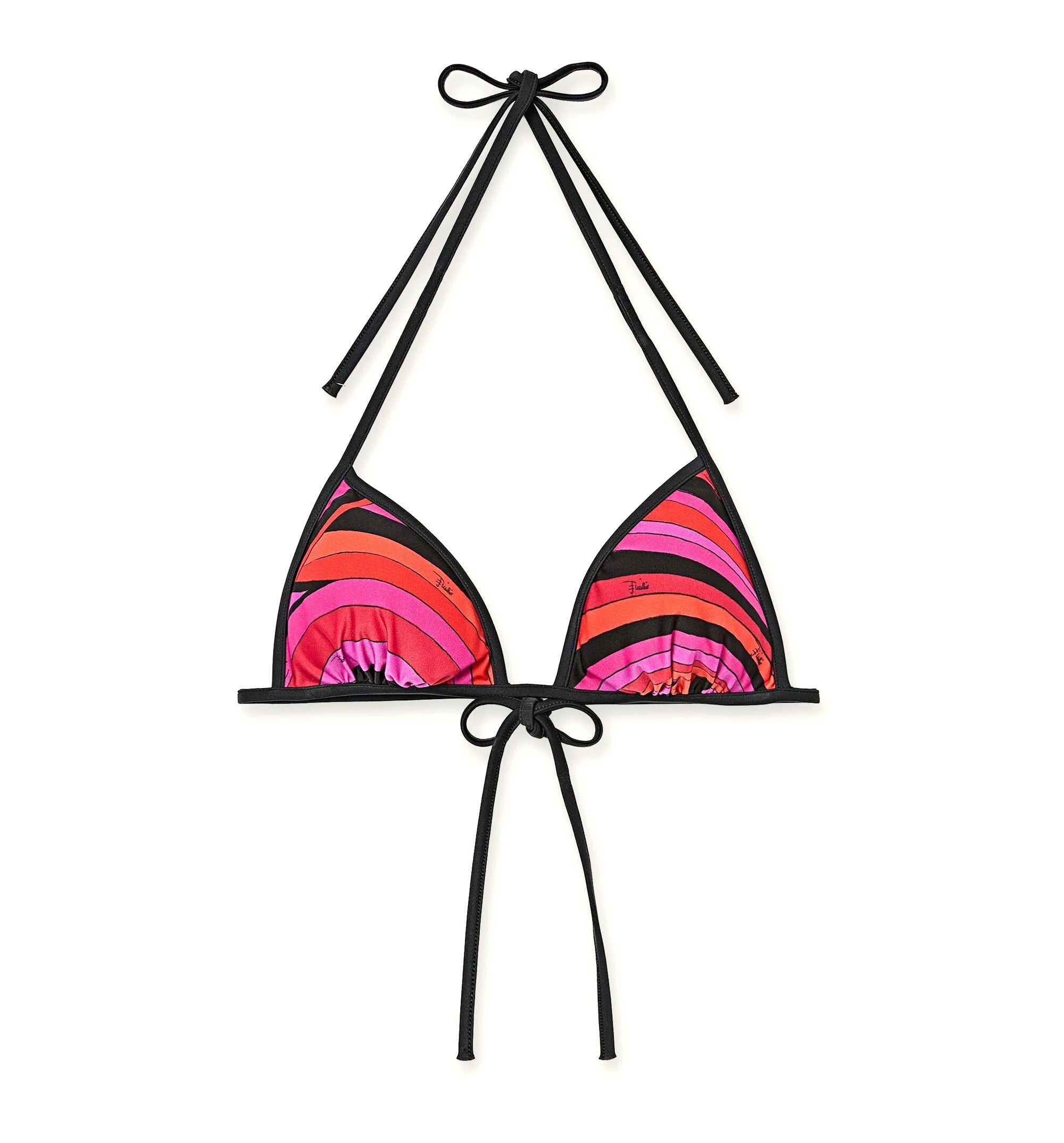 Iride Print Triangle Bikini Top