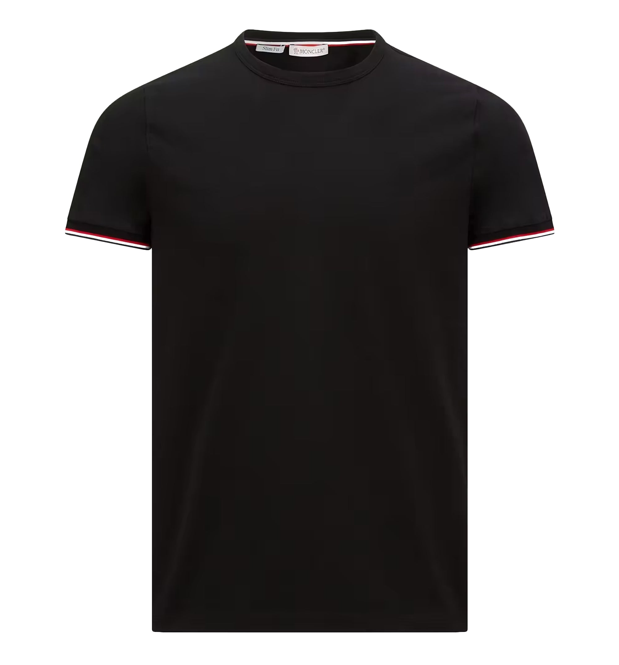 Tricolor-Trimmed Cotton T-Shirt