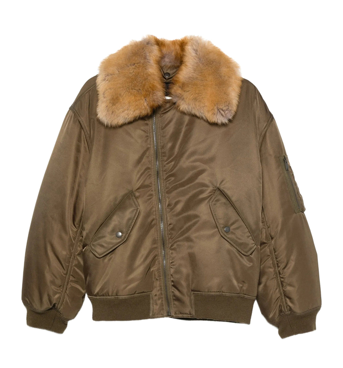 Fur-collar Puffer Jacket