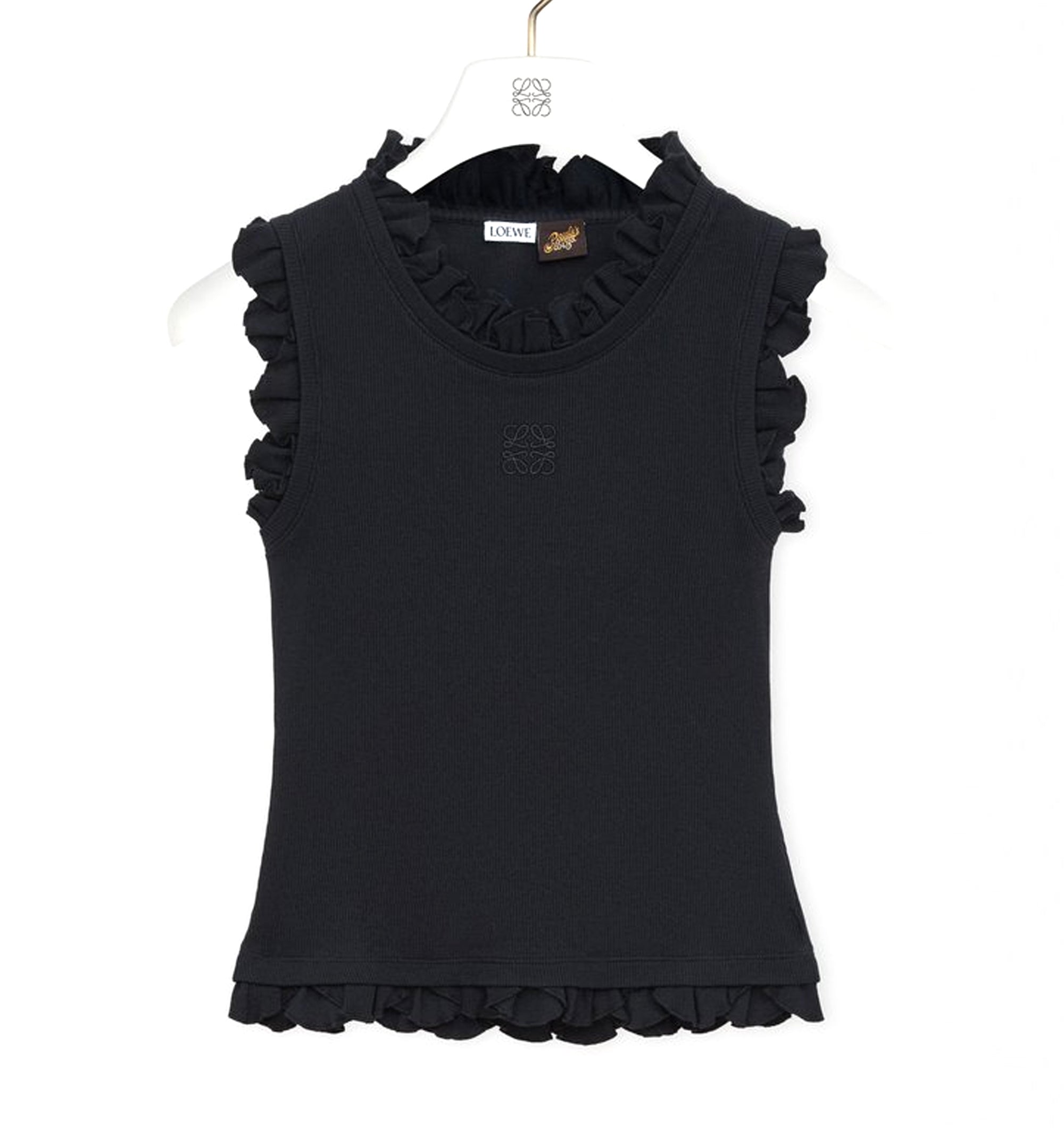 Tank top in stretch cotton