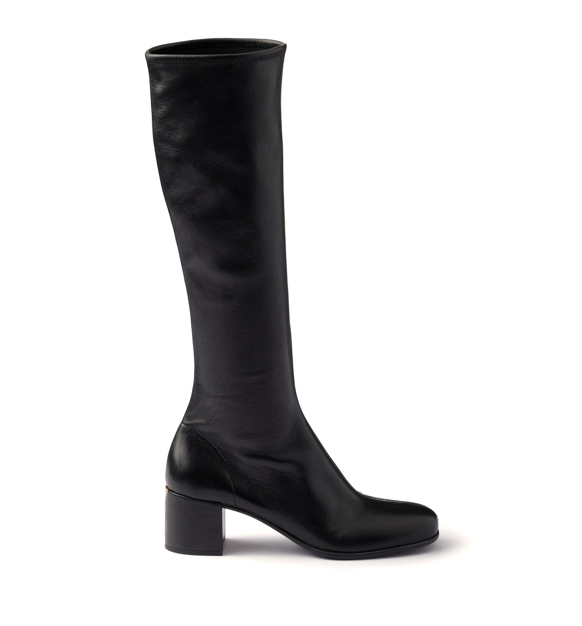 Stretch nappa leather boots