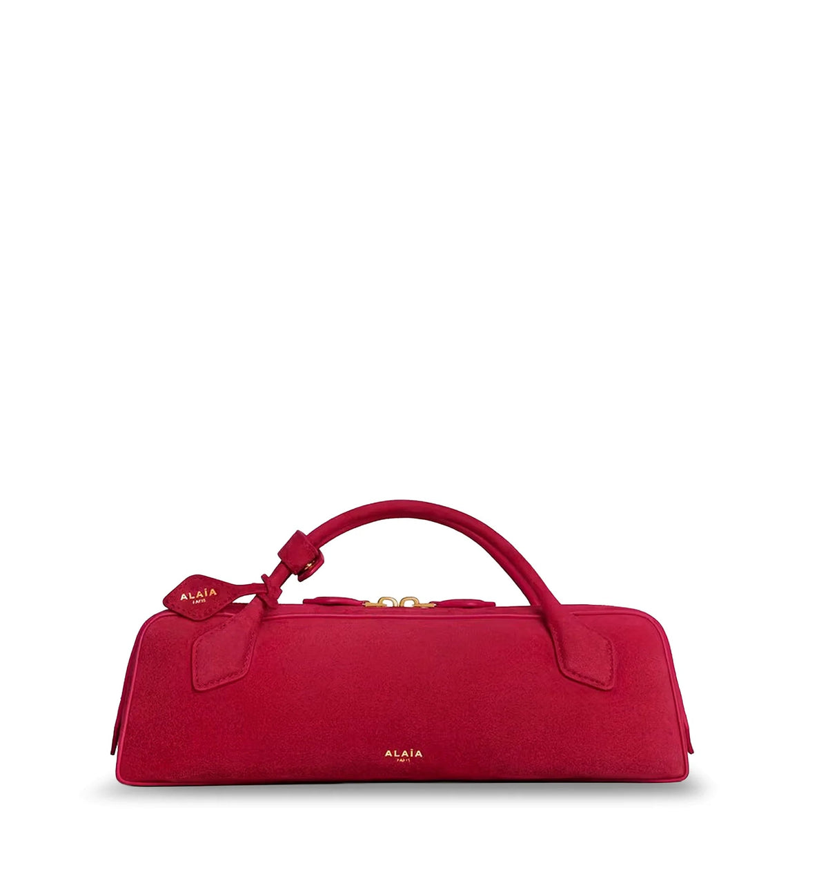 Teckel Clutch suede handbag