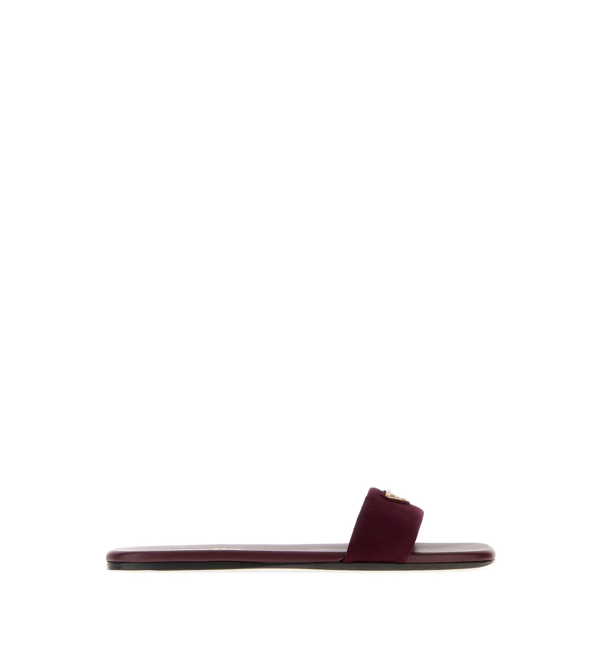 Suede Leather Slides