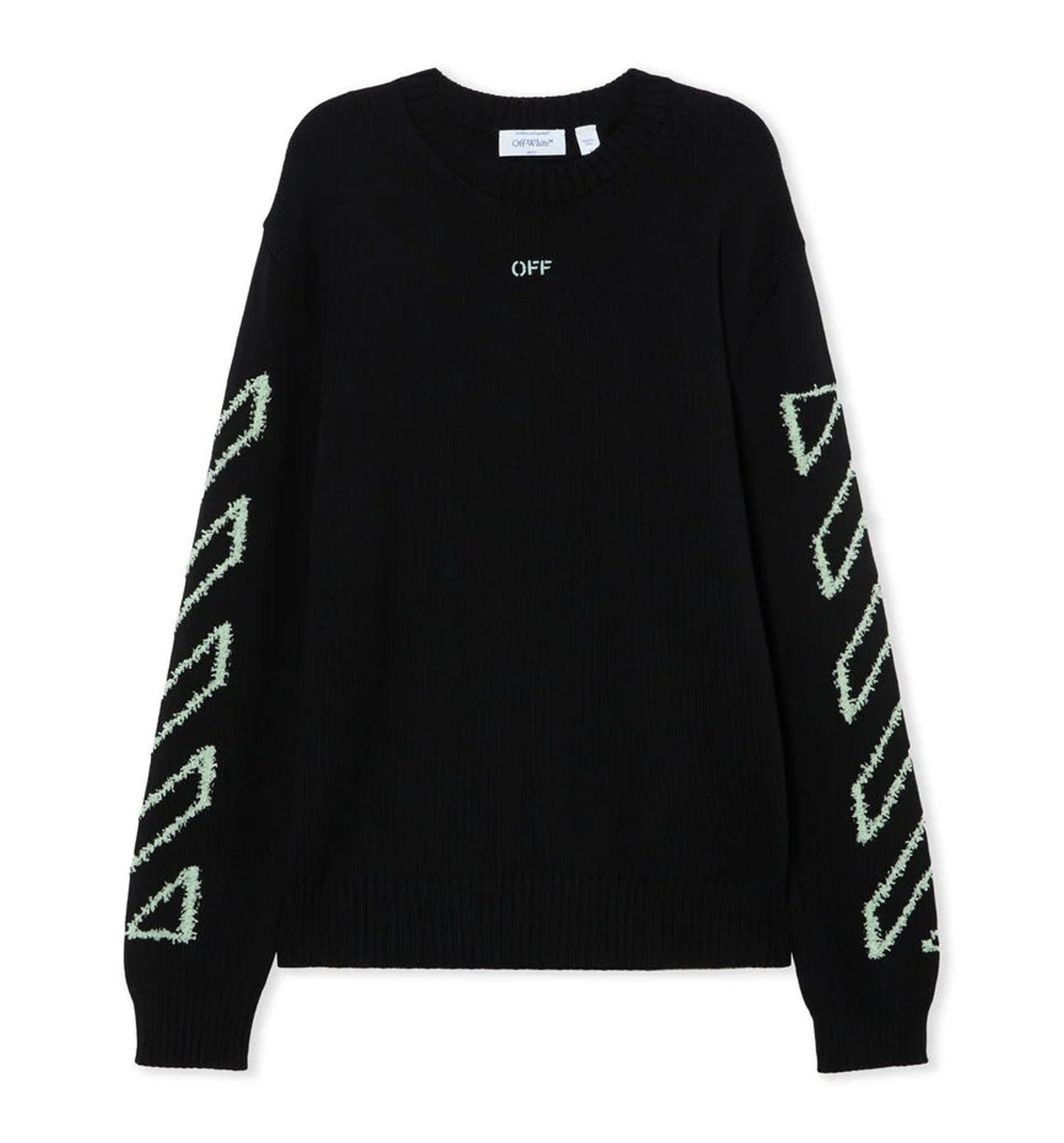 Diag Outline Knit Crewneck