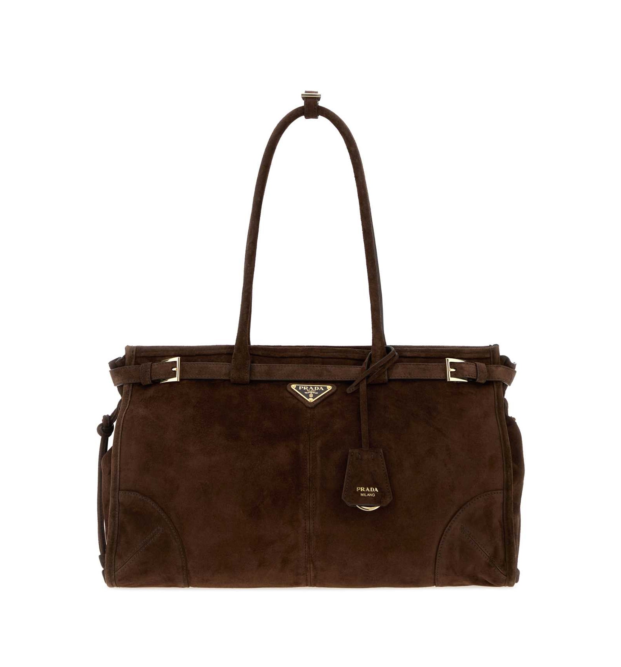Bonnie large suede handbag