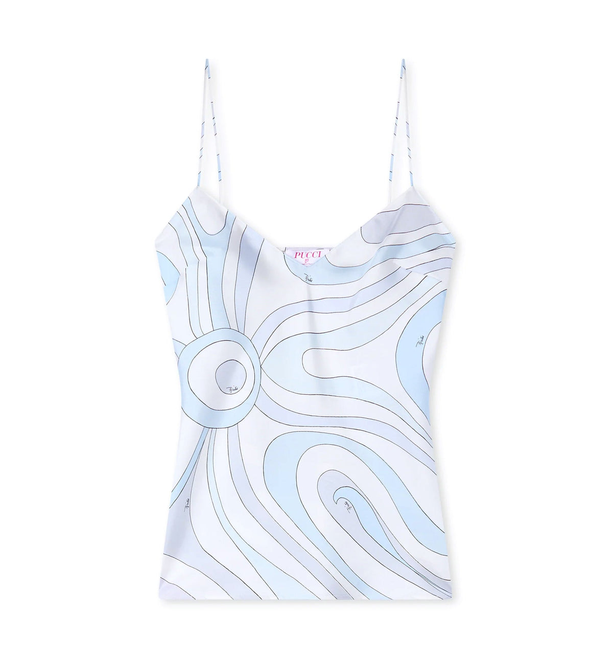 Marmo Print Silk Top
