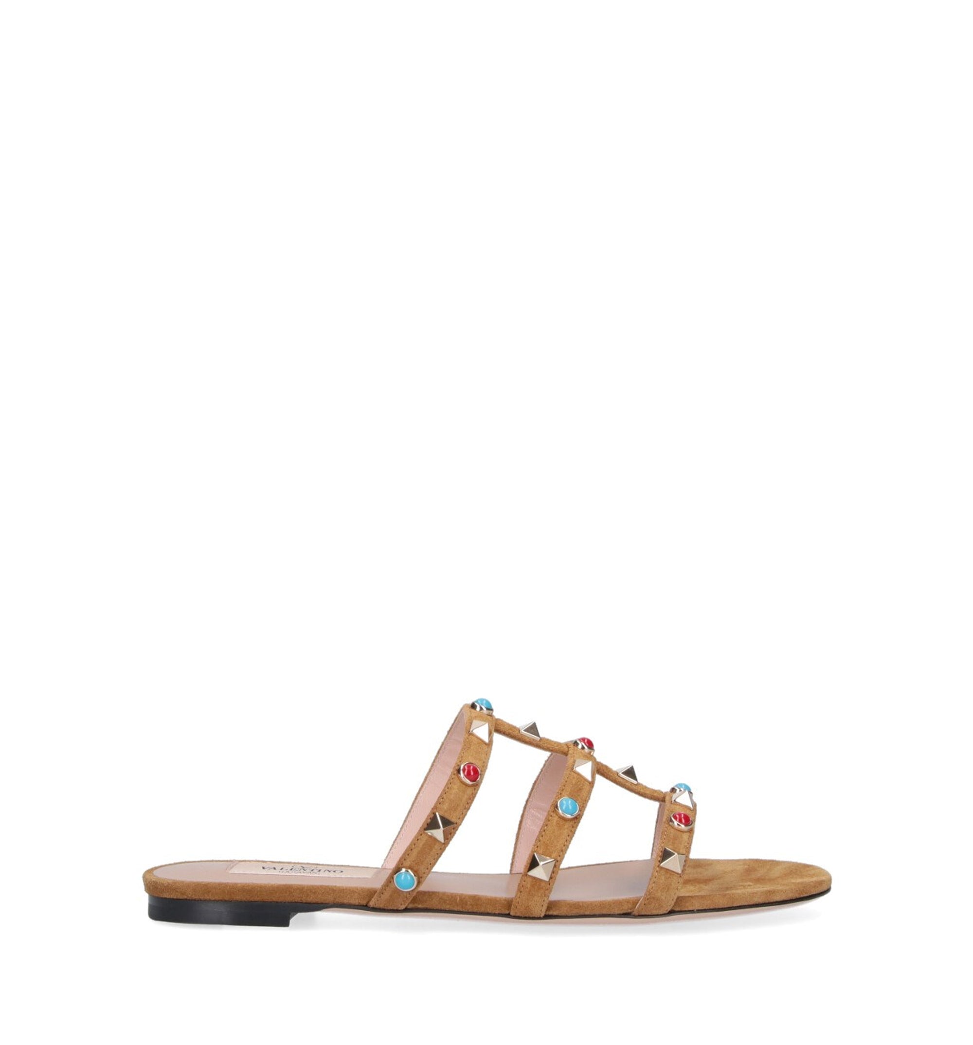 Rockstud Leather Sandals