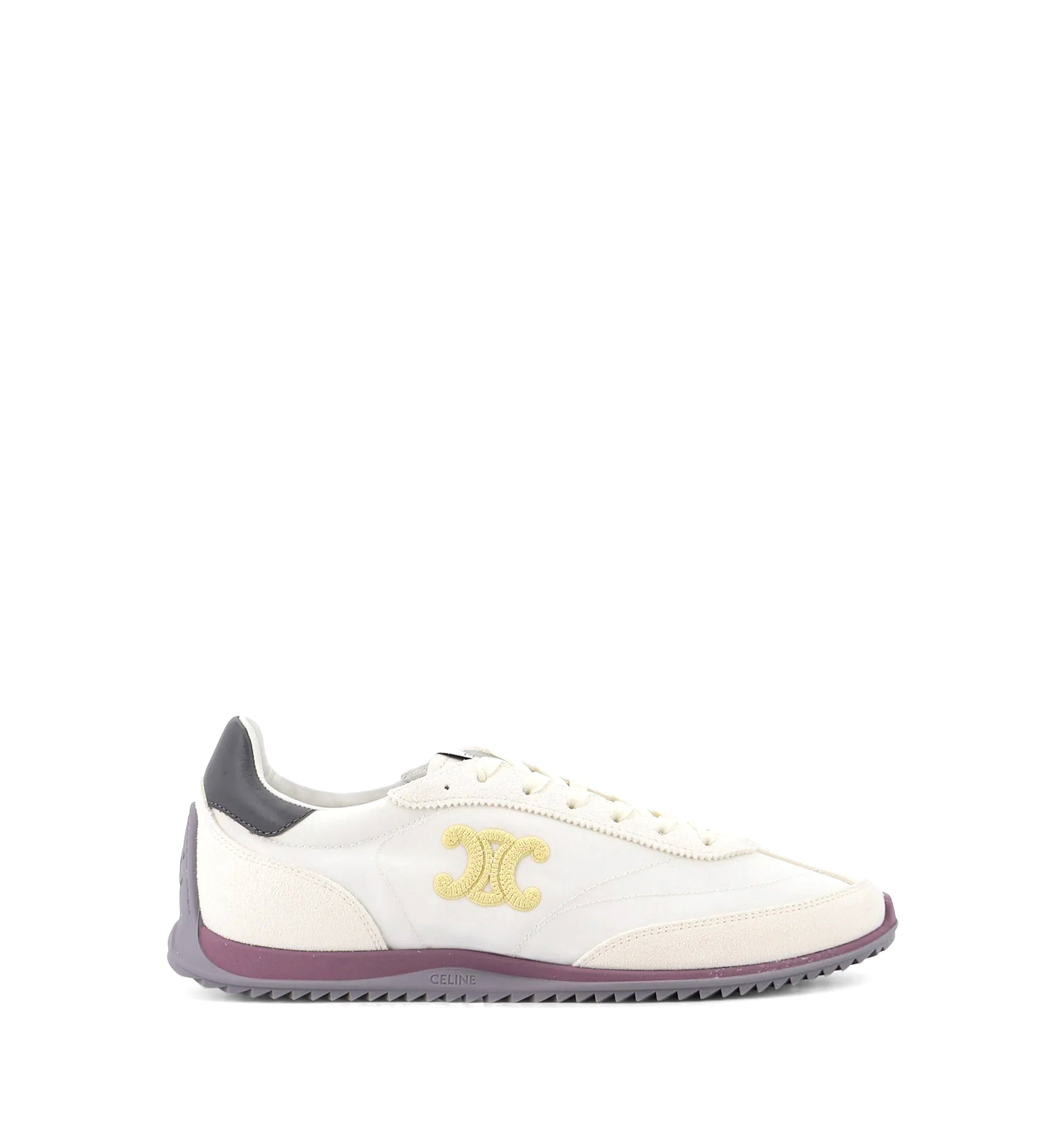 Racer nylon and suede sneakers