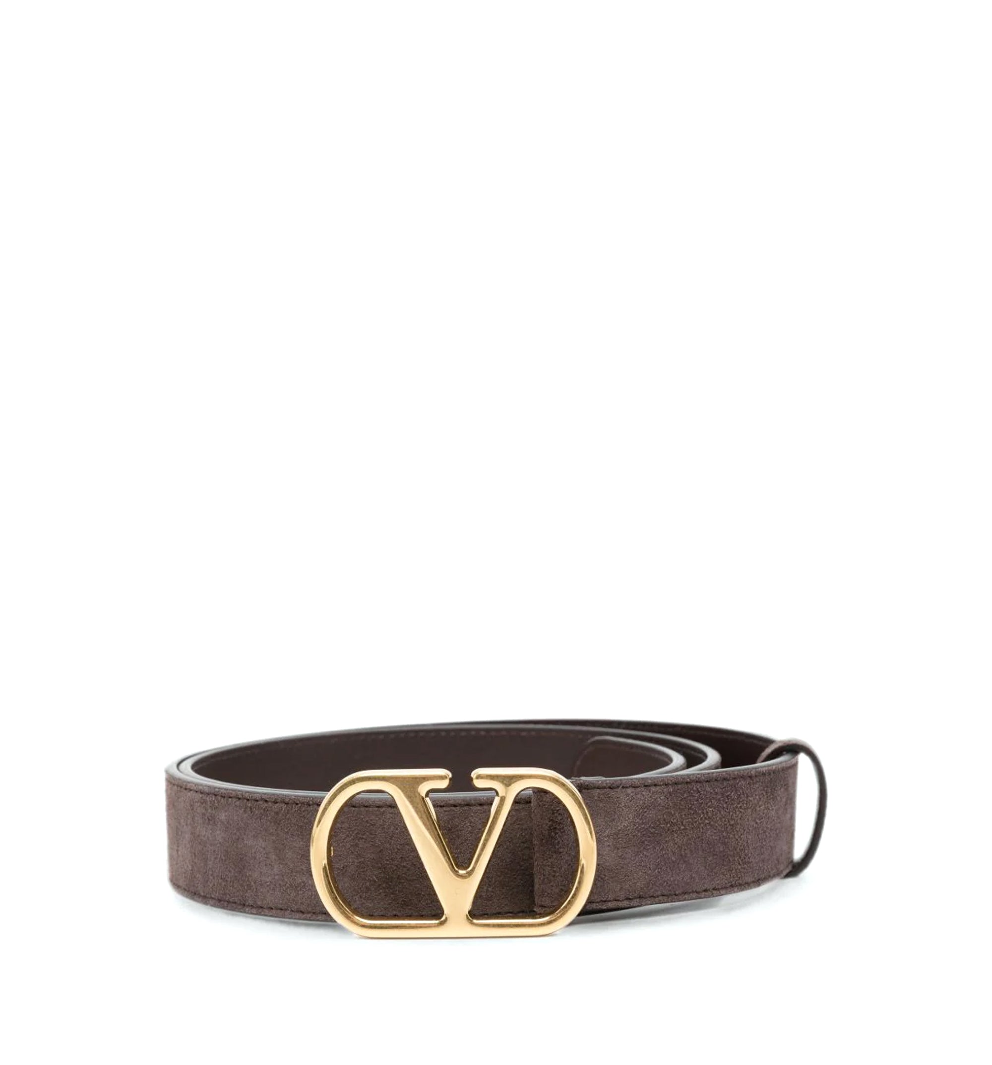 VLogo Signature Belt In Suede