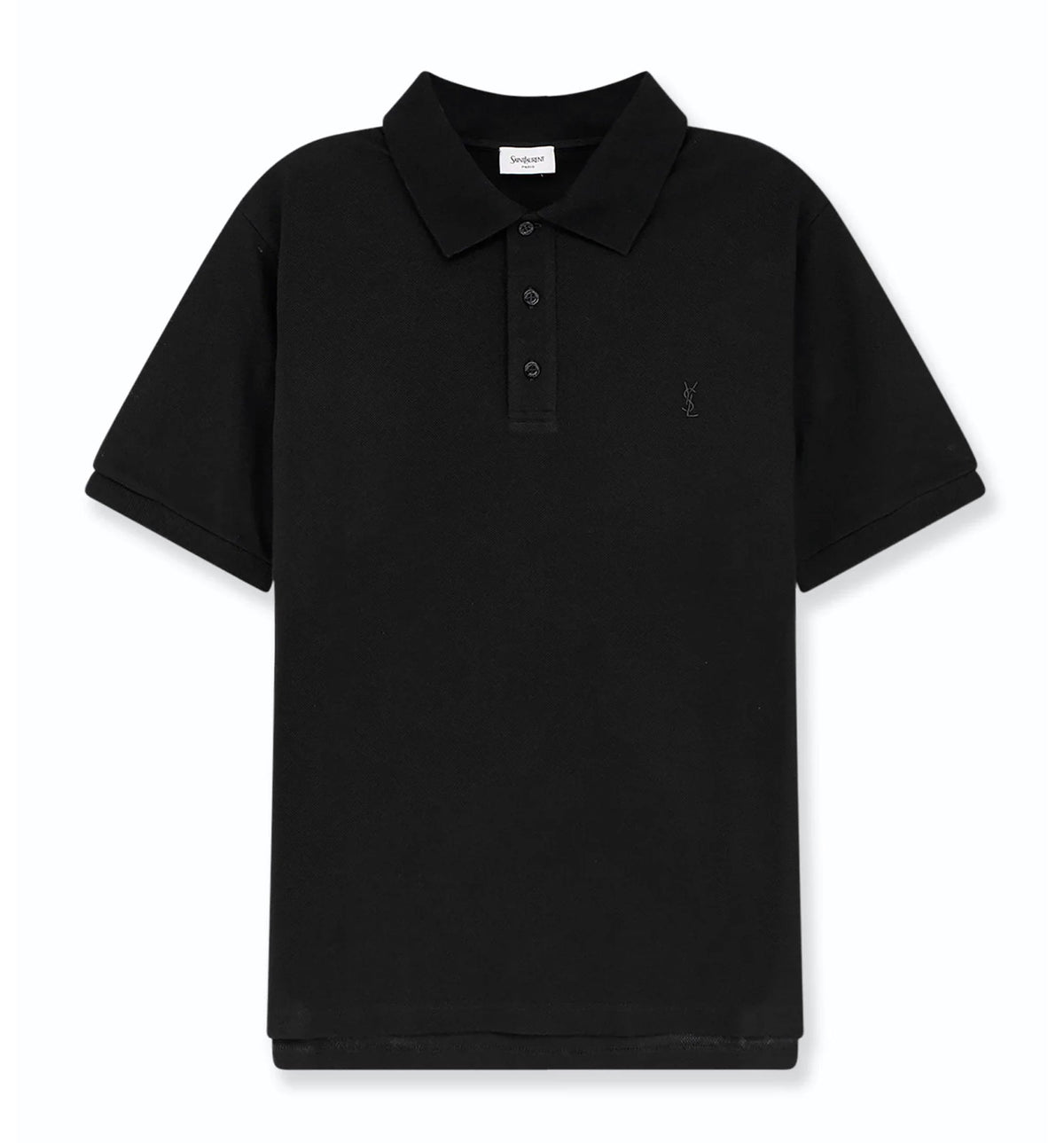Piqué cotton polo shirt with Cassandre embroidery
