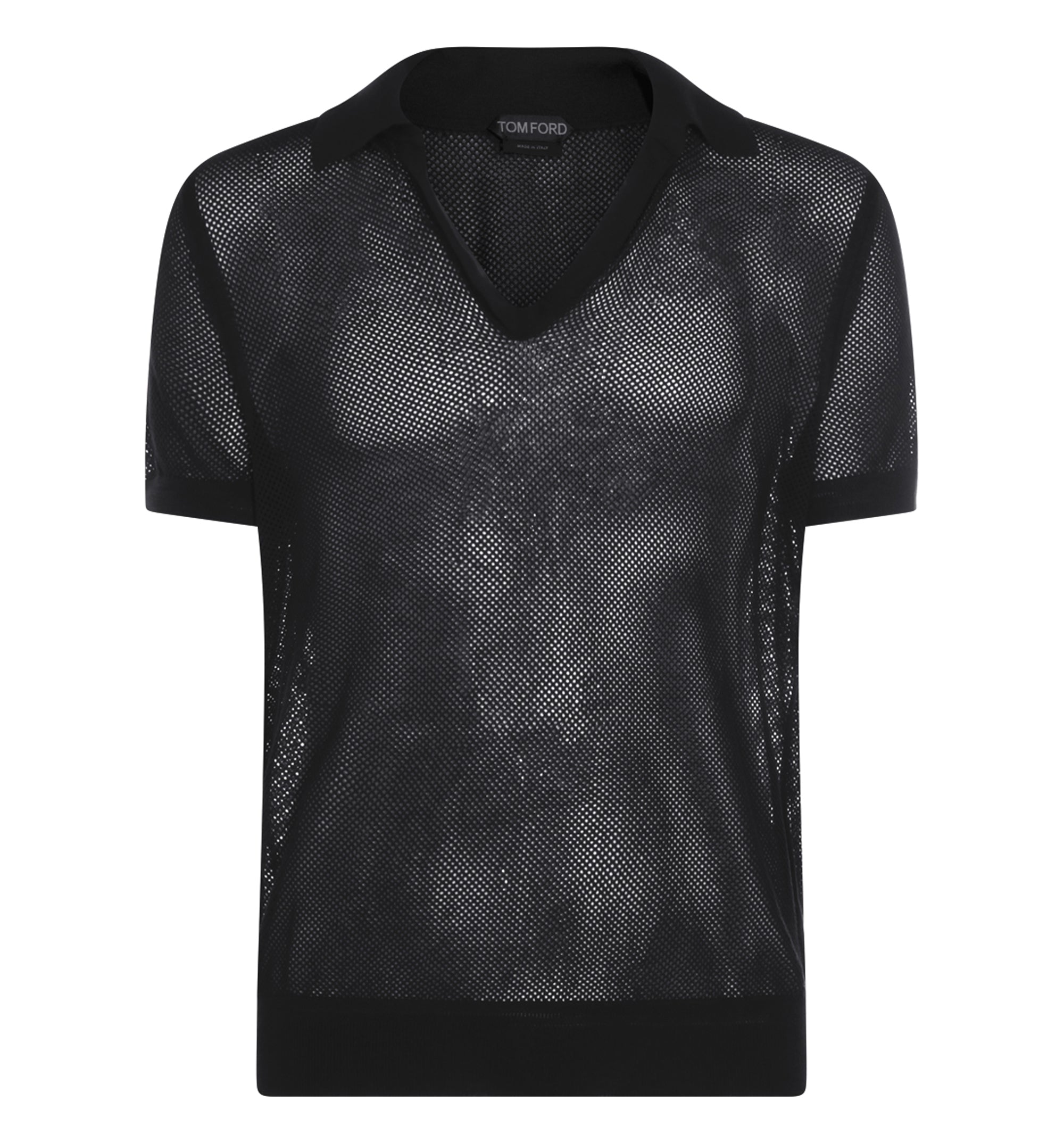 Cotton-Silk Mesh Polo