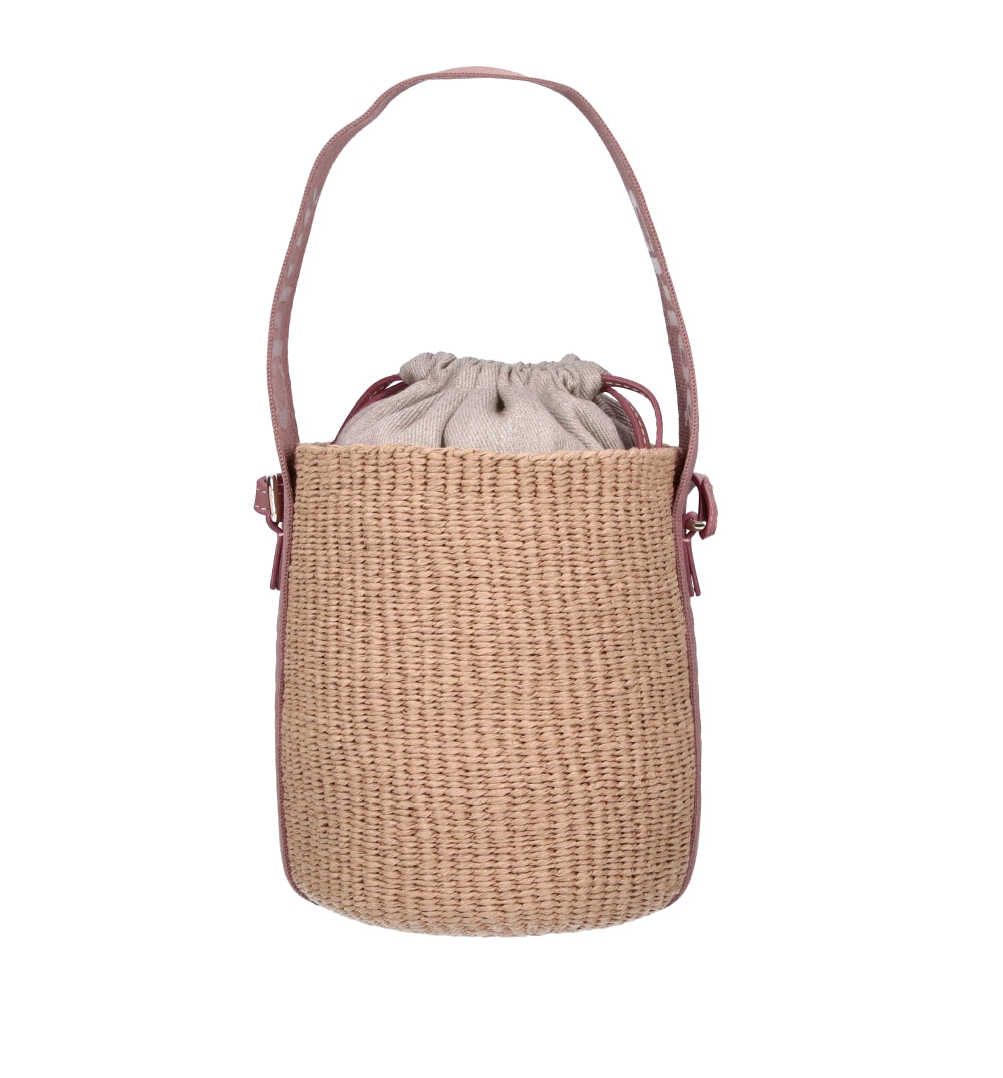 Small Woody Raffia Bucket Bag