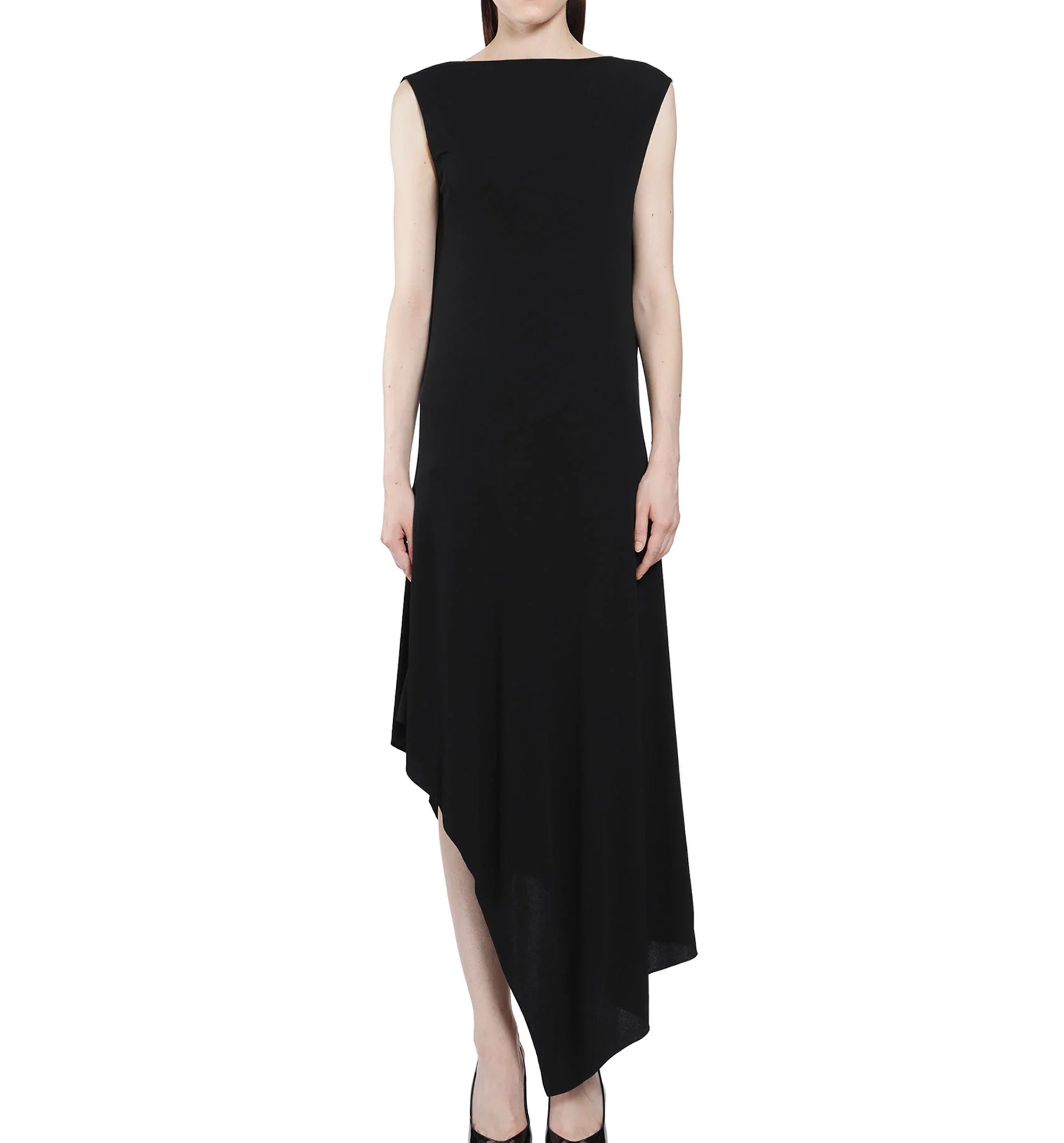 Backless Jersey Crepe Dress