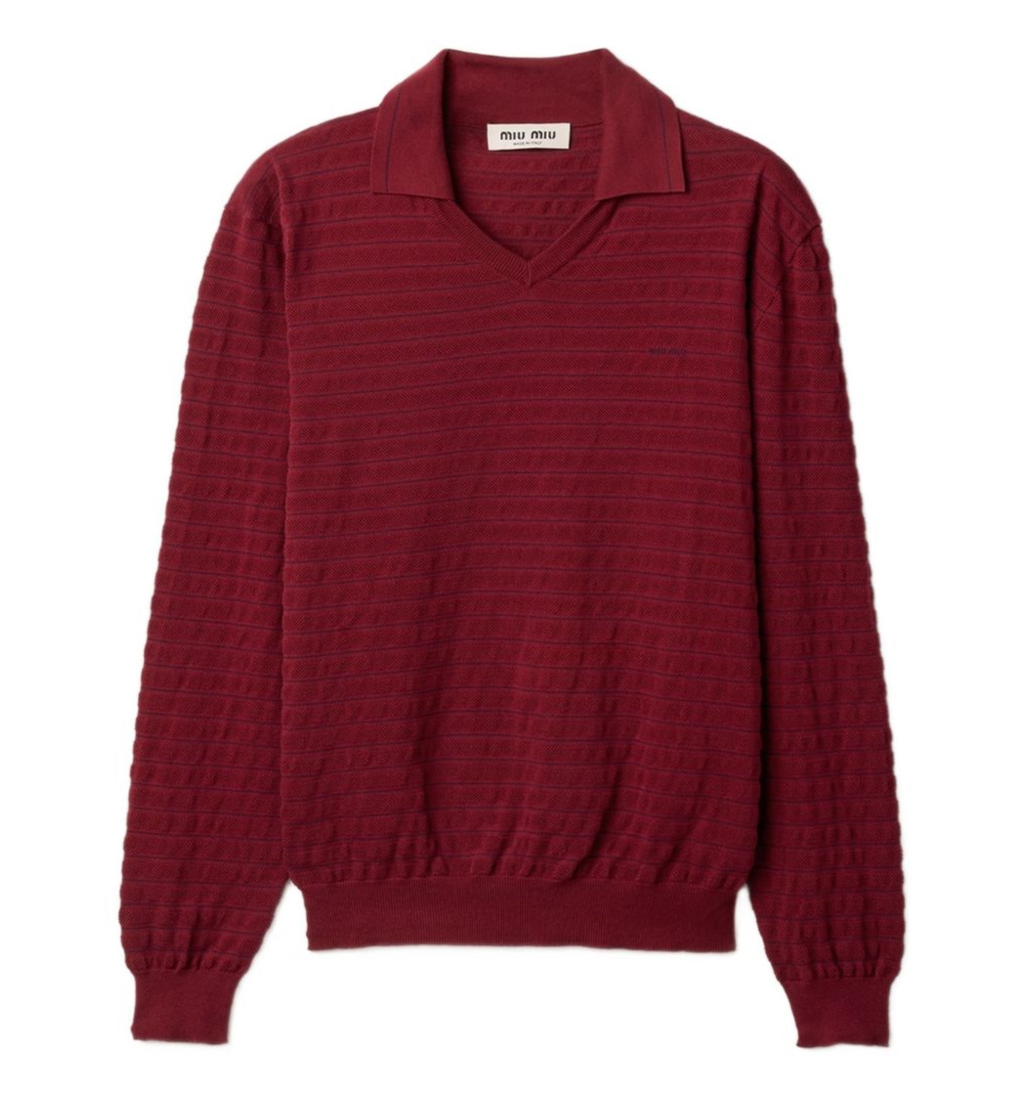 V-Neck Cotton Sweater