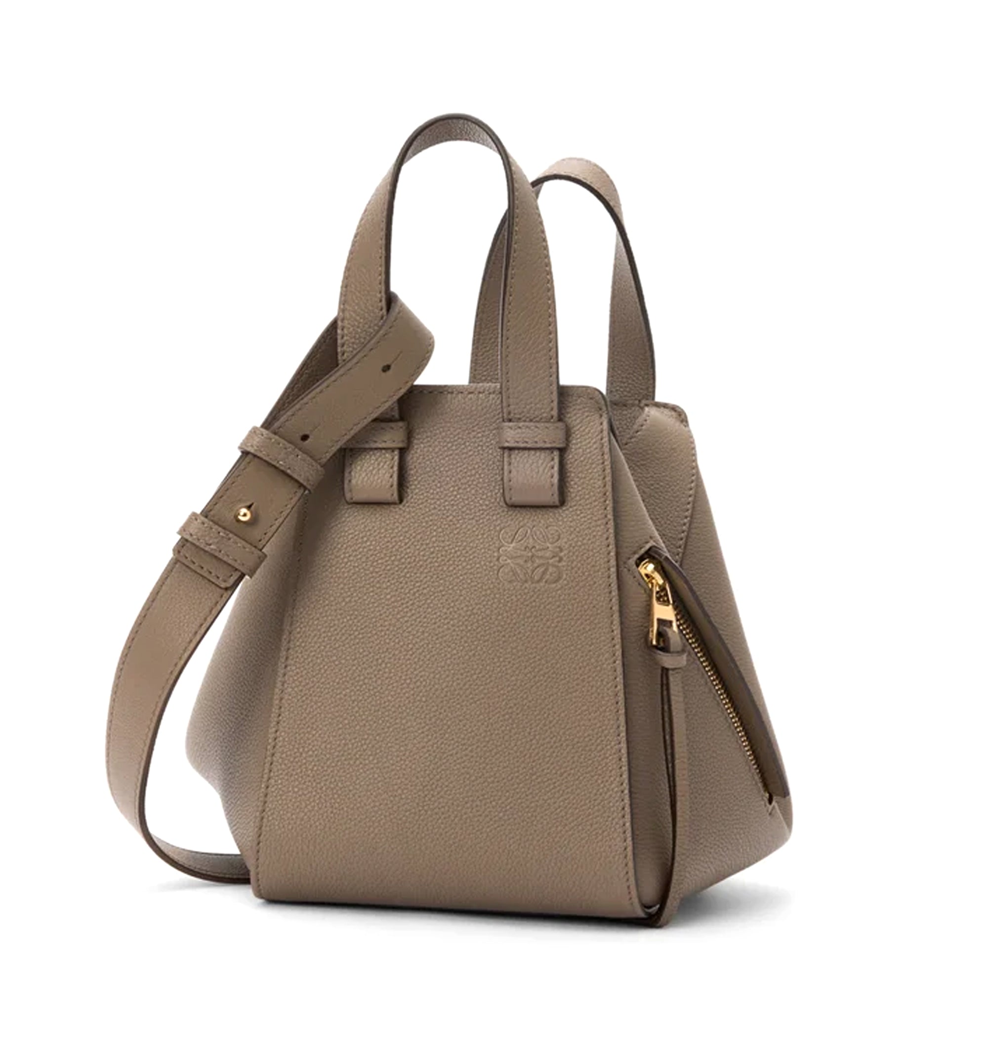 Compact Hammock Bag in Soft Grained Calfskin