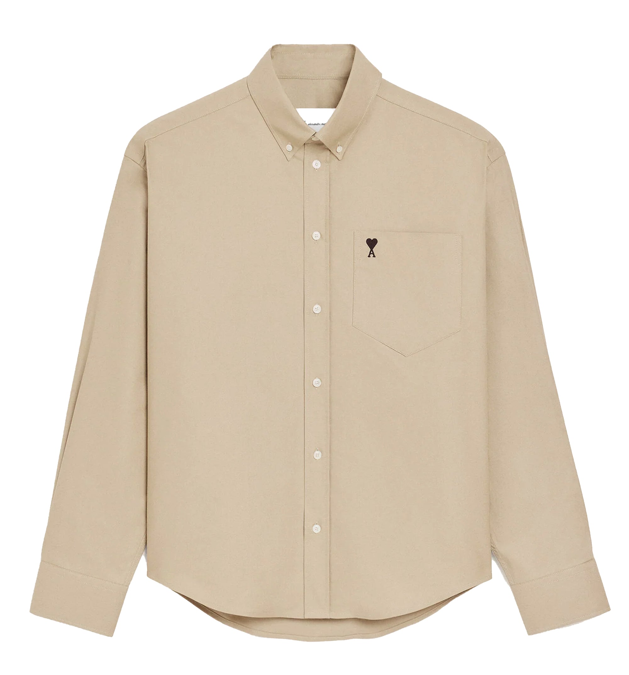 Cotton Boxy Embroidered Ami De Coeur Shirt