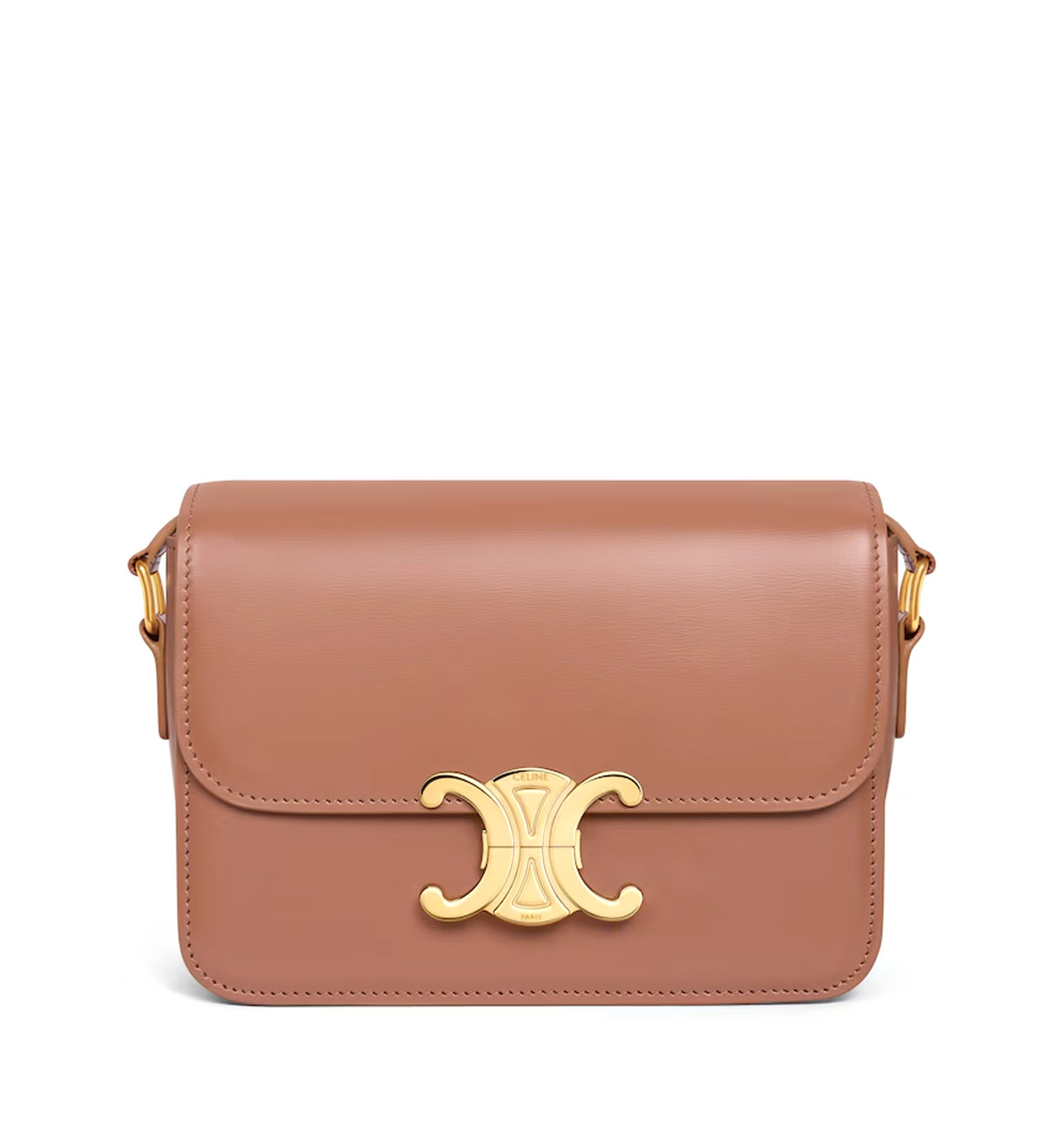 Teen Triomphe Bag In Shiny Calfskin