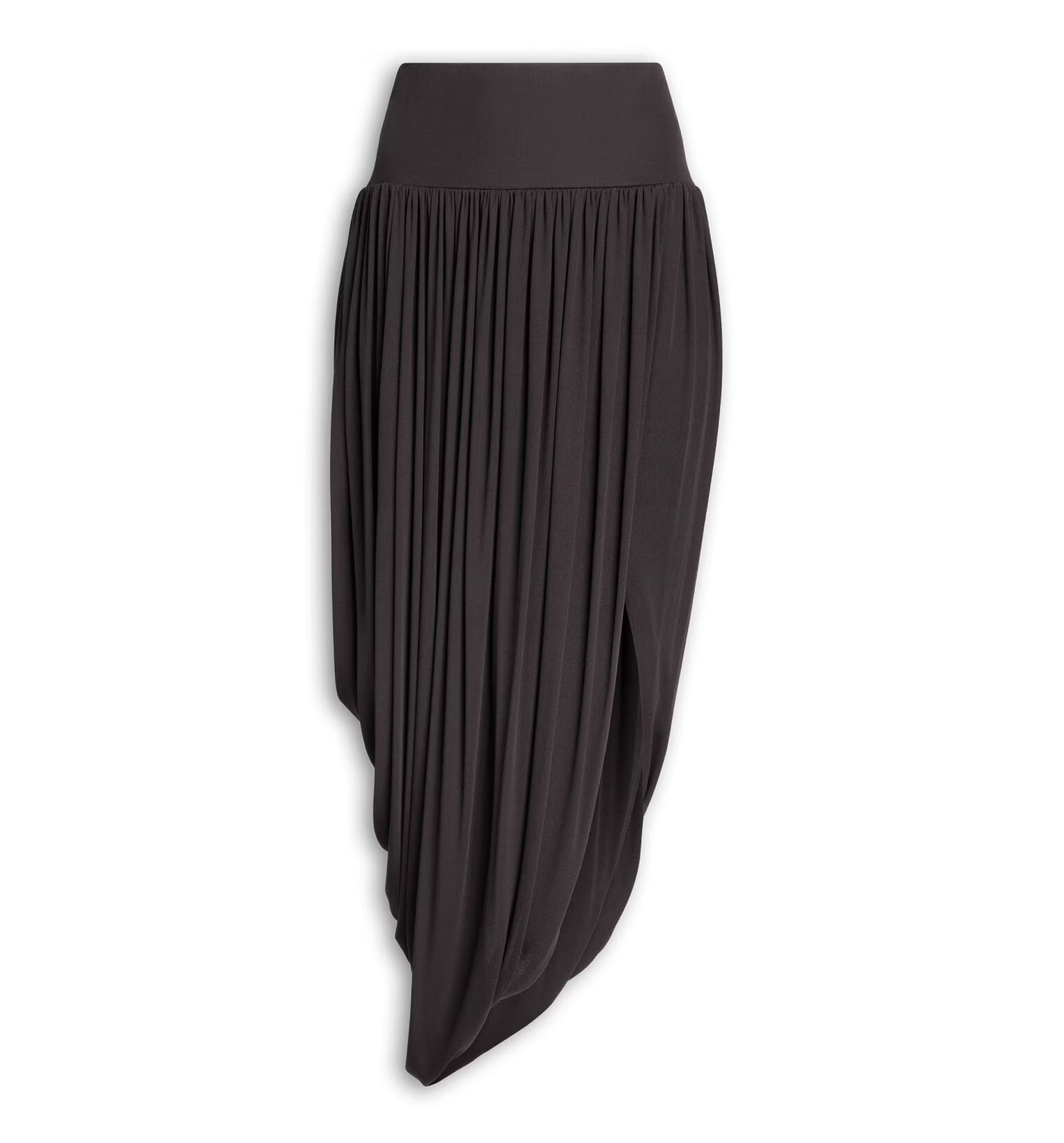 Twisted Fluid Jersey Skirt