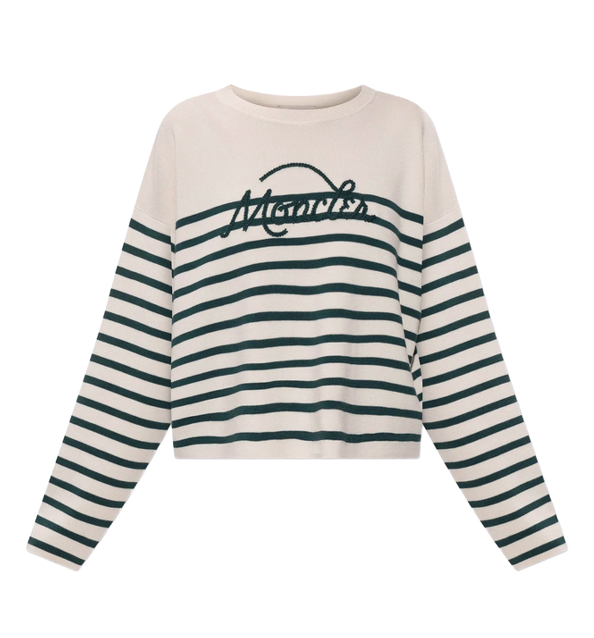 Logo-embroidered Striped Sweater