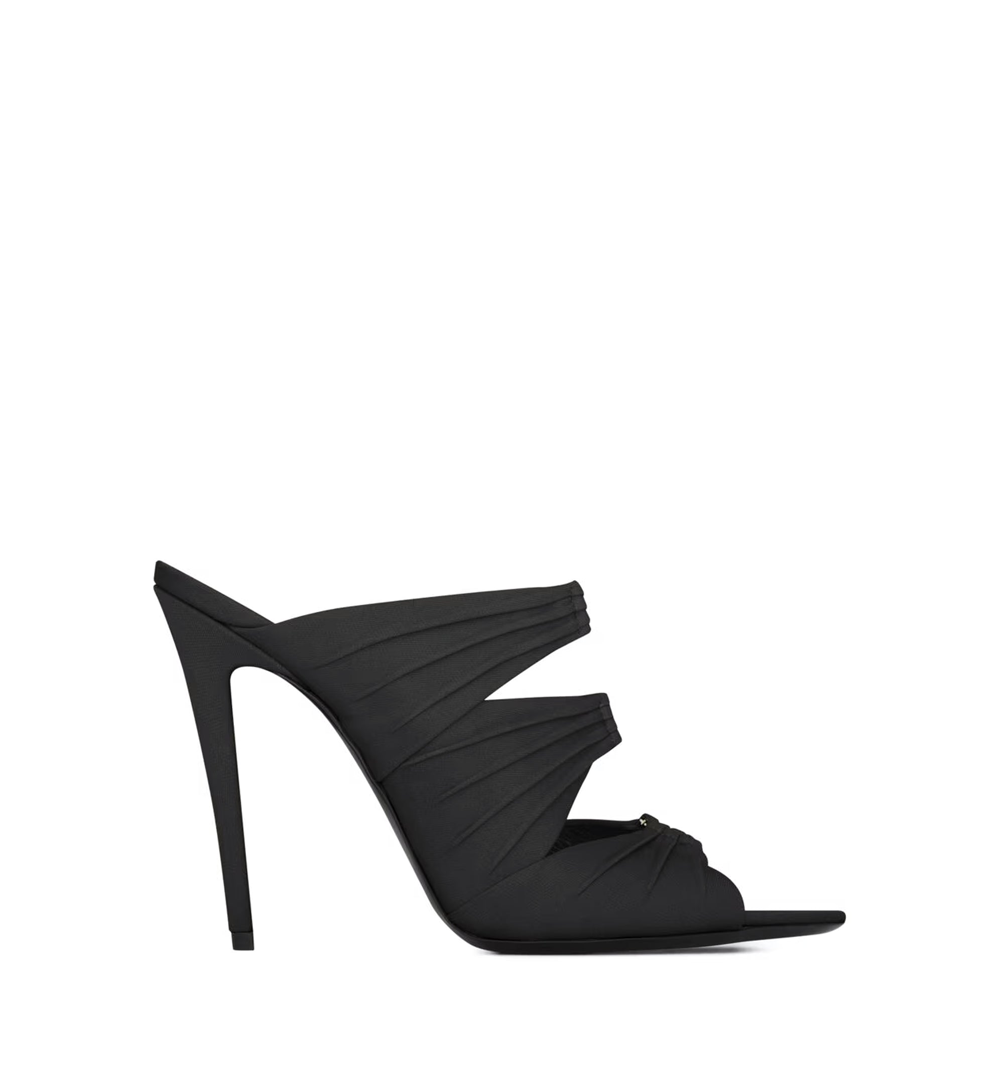 EMILIE mules in satin crepe