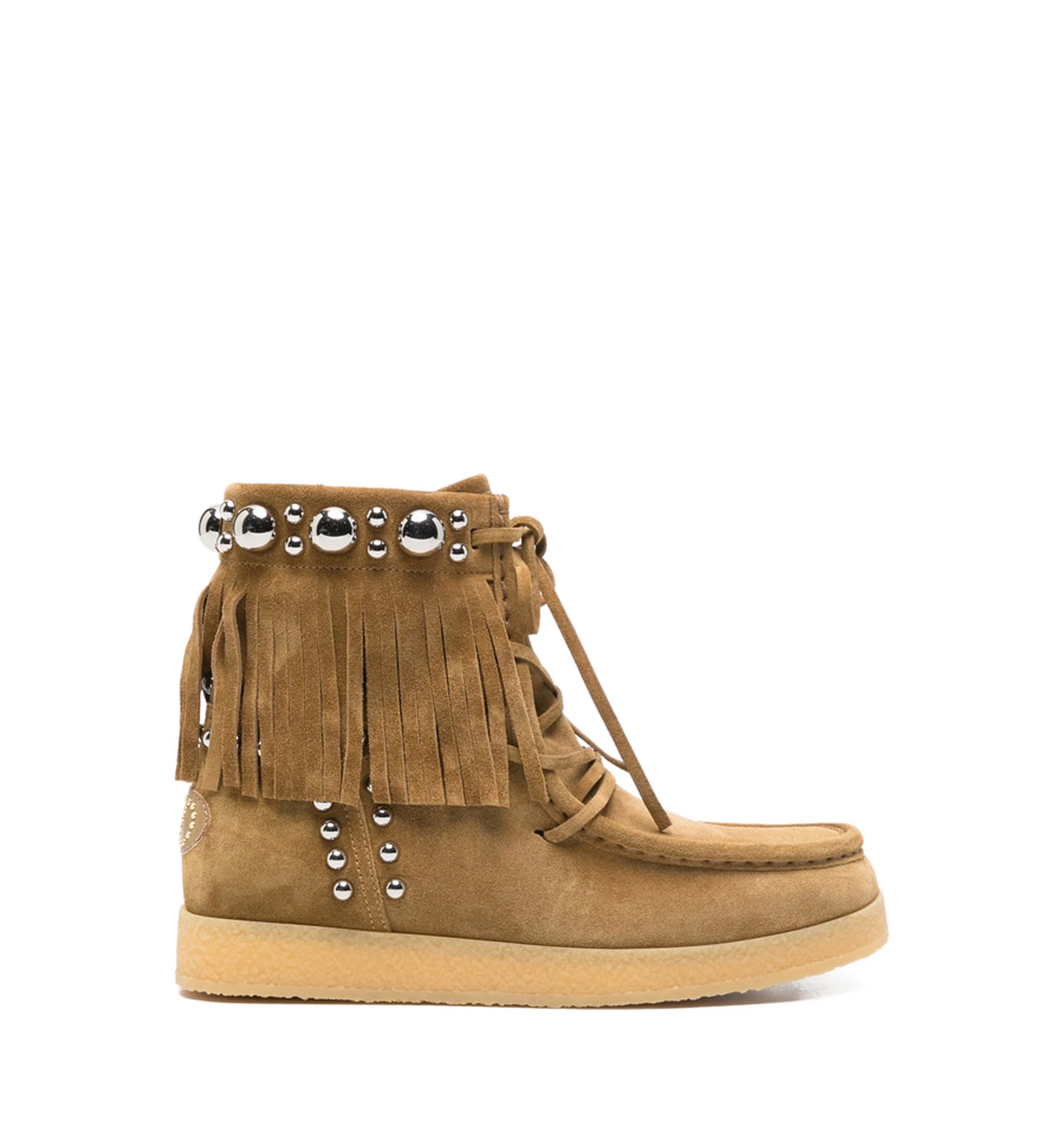 Rockstud Suede Ankle Boots