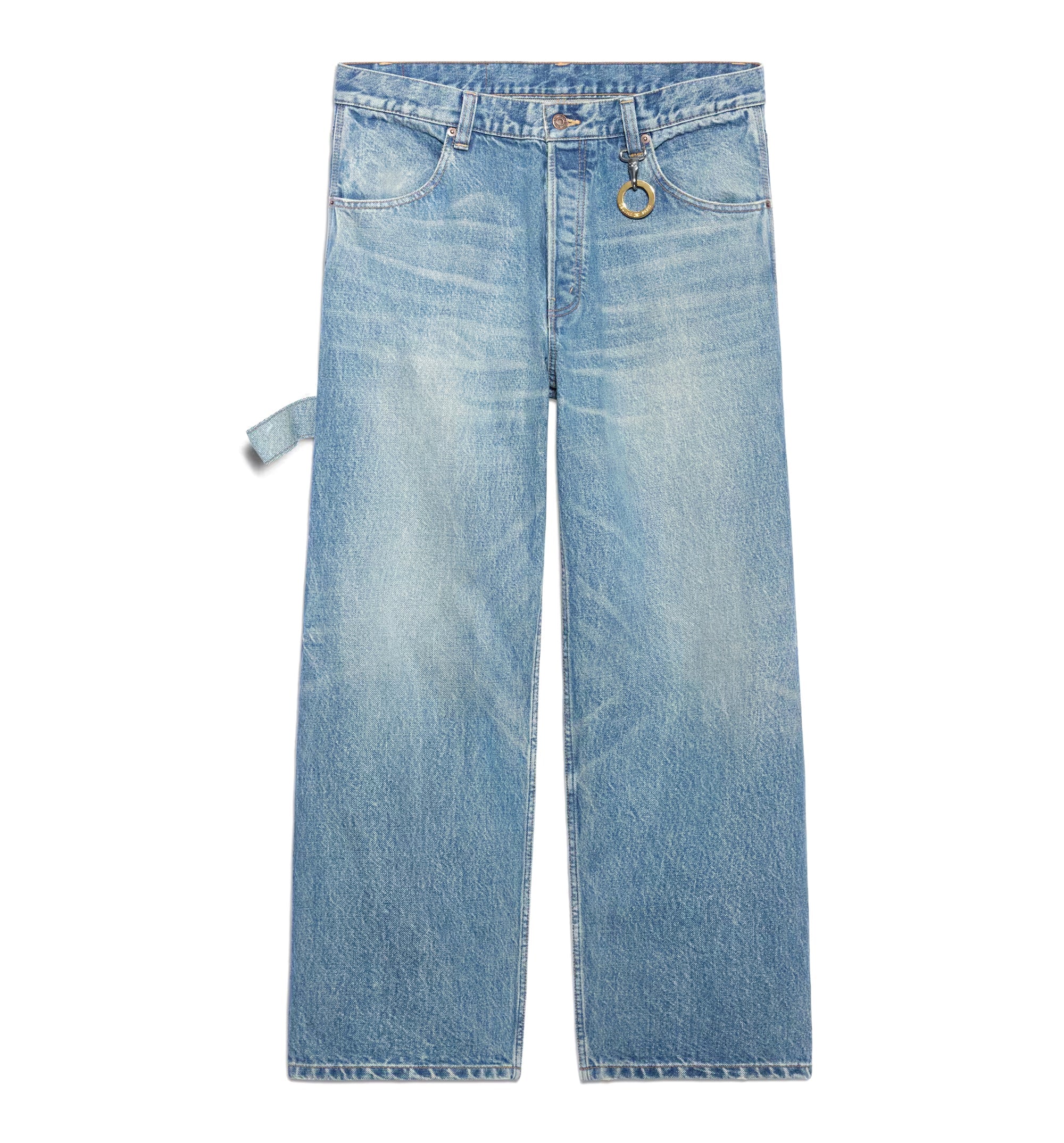 Wide Leg Jeans 001 In Cotton Denim