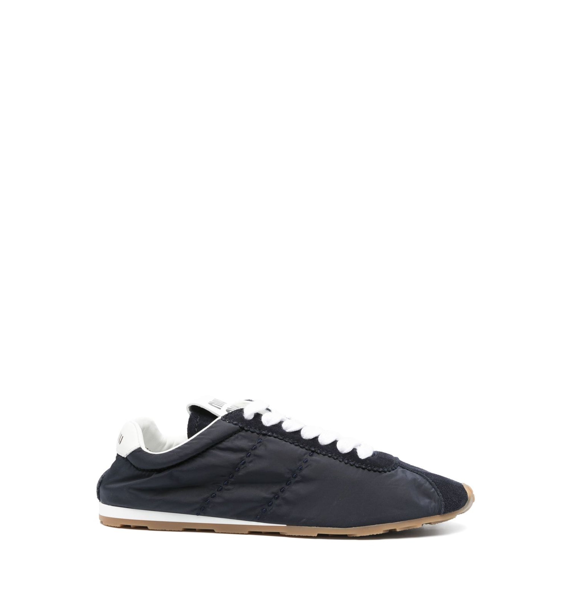 Plume Technical Fabric And Suede Sneakers