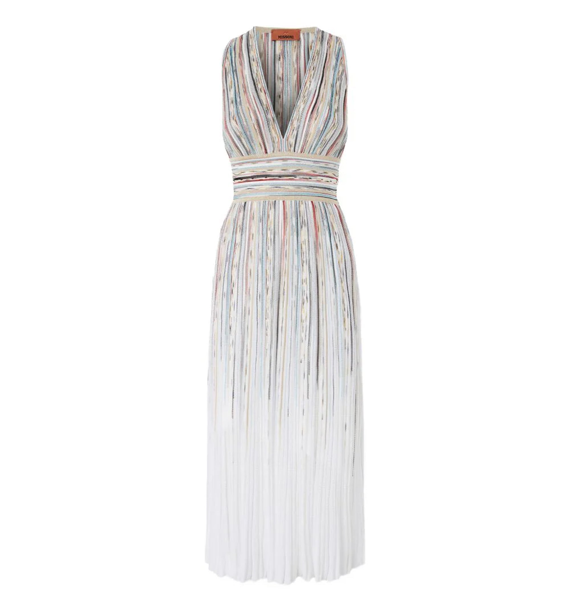V-Neck Midi Dress