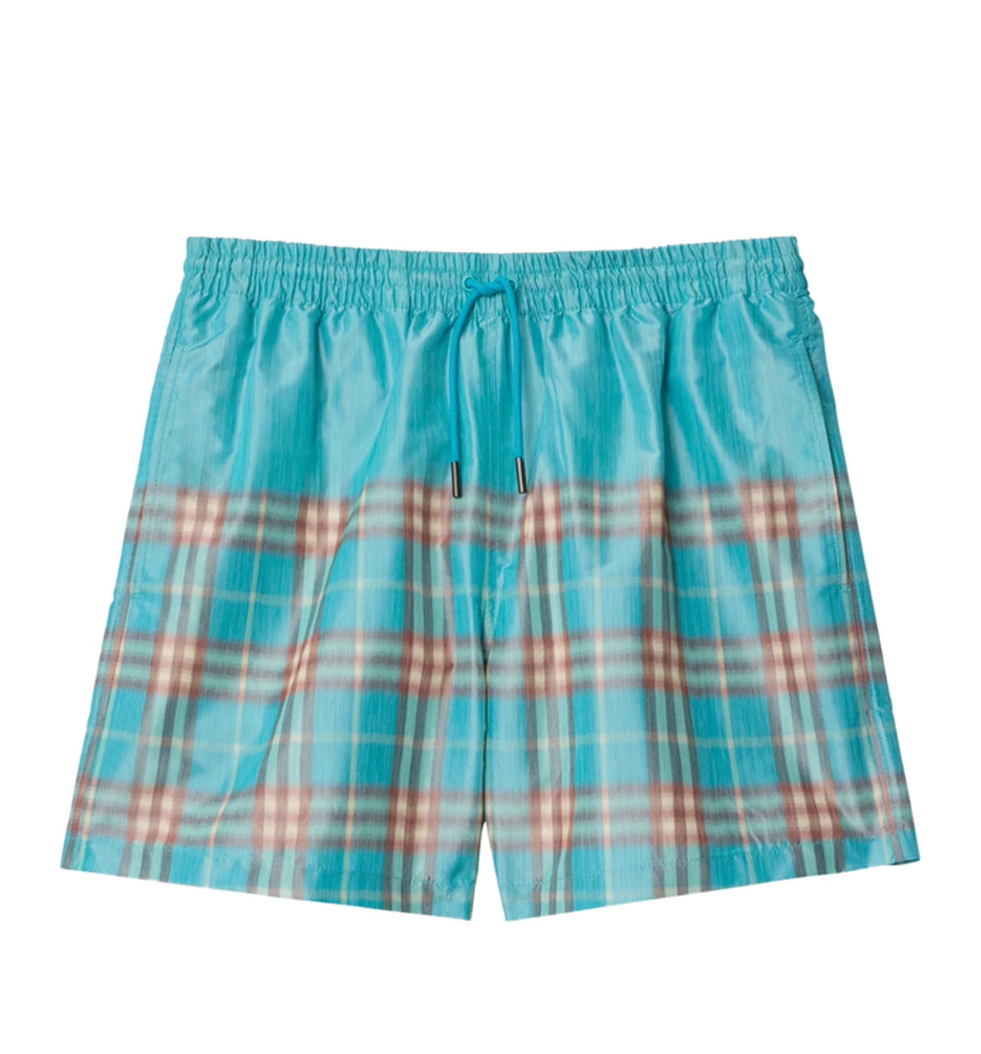 Gradient Check Swim Shorts