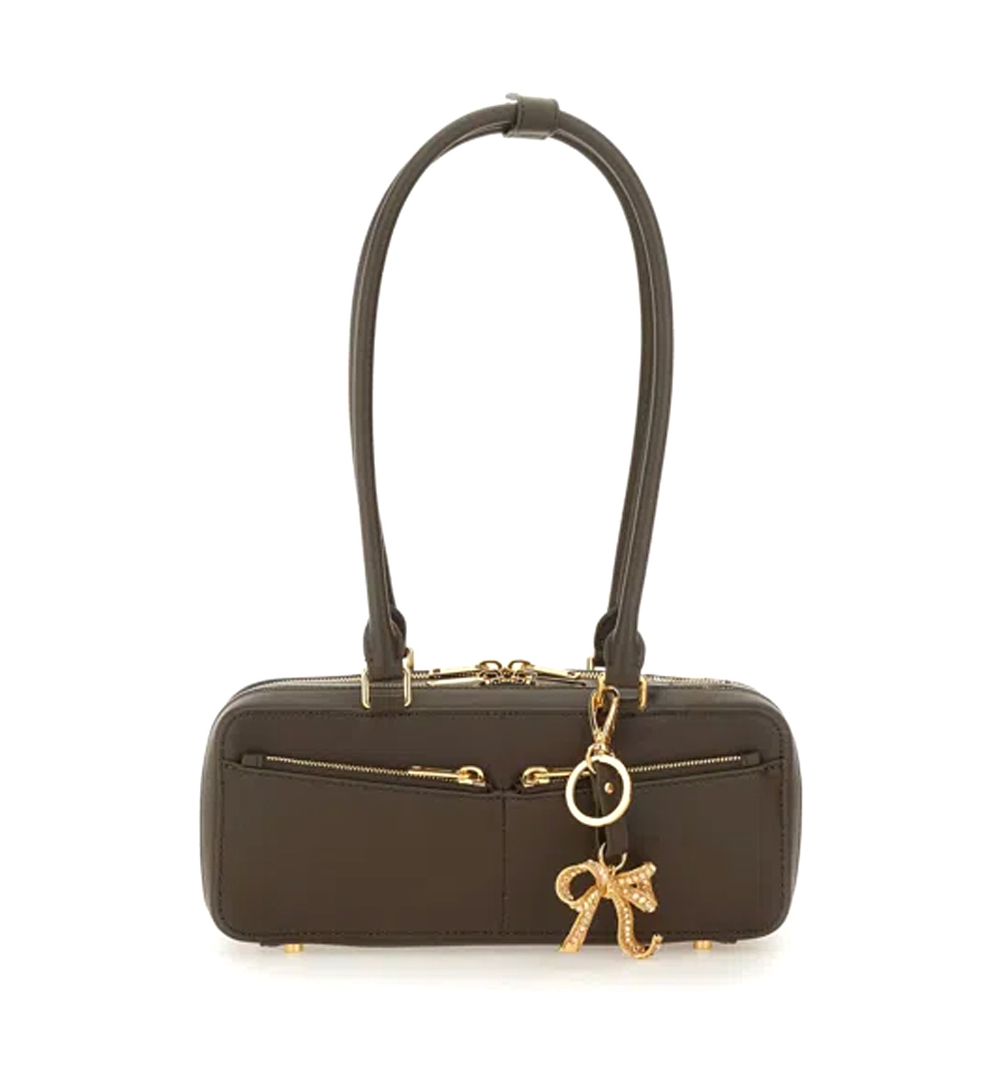 Baguette Shoulder Bag With Charm
