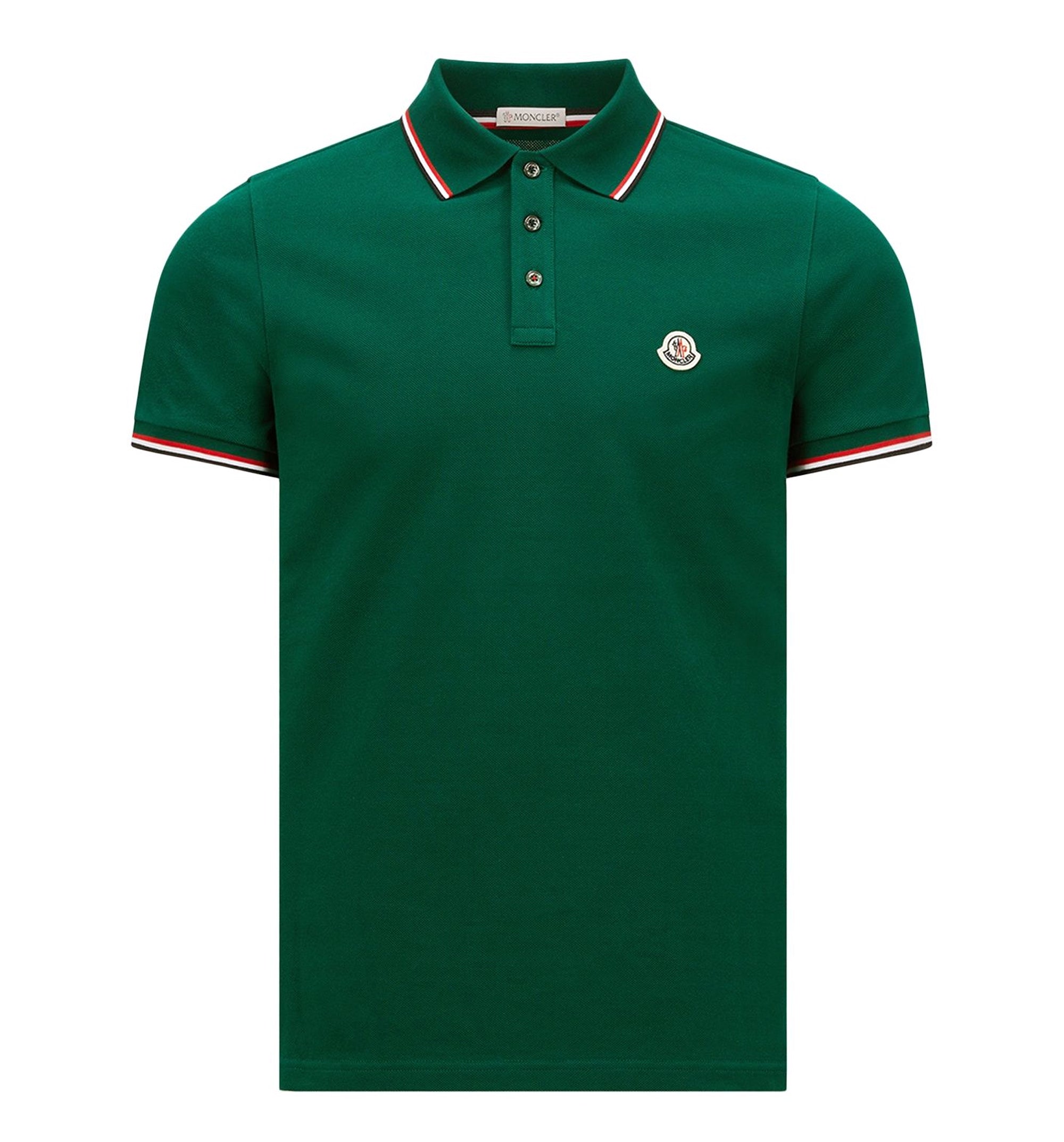Tricolor-Trimmed Cotton Piquet Polo Shirt