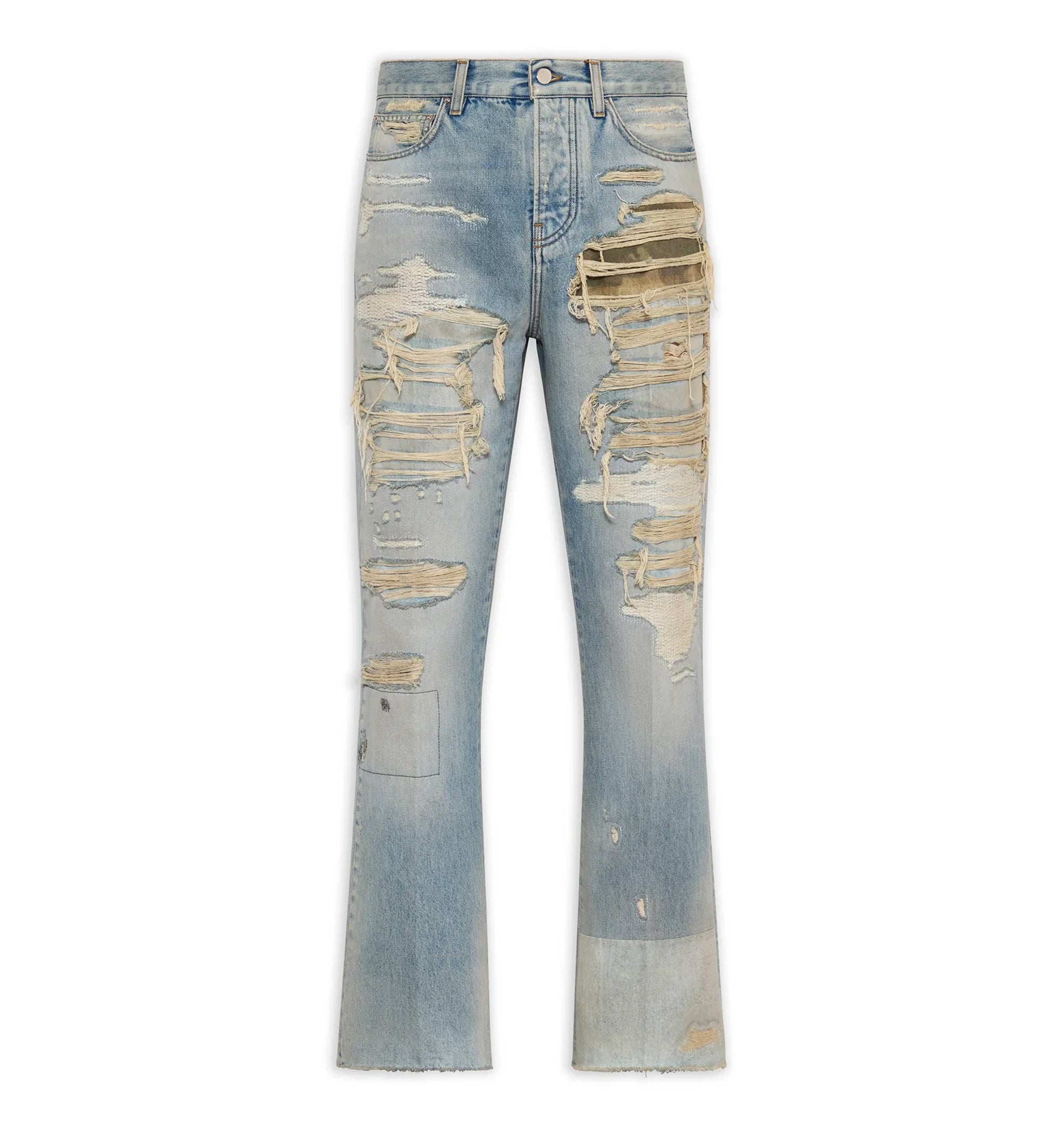 Camo Repair Boot Cut Jean