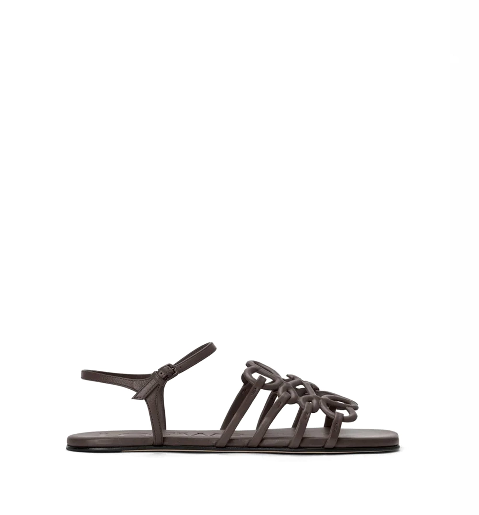 Petal Anagram sandal in calfskin